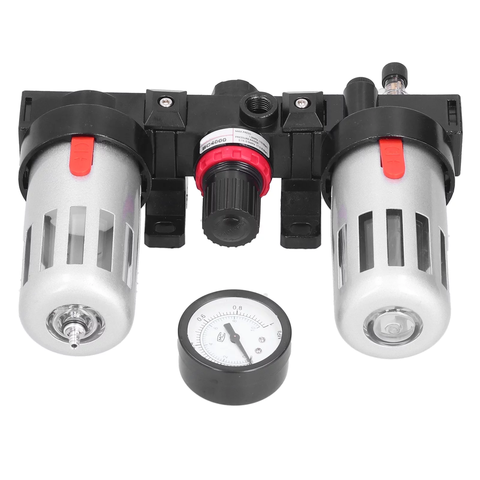 Pneumatic Parts Air Filter Pressure Regulator Kit Compressor Treatment Pneumatic Lubricator PT 1/2 BC4000