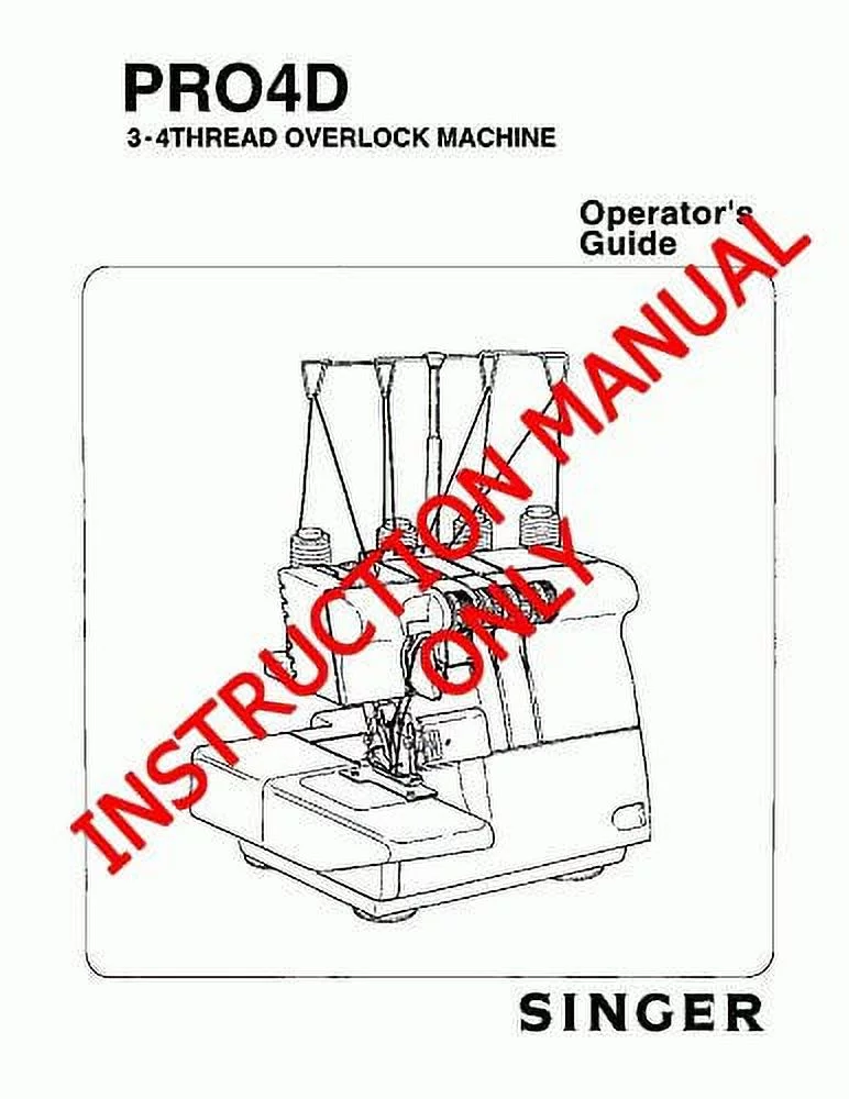 Singer CSP1-PRO6S Sewing Machine/Embroidery/Serger Owners Manual Reprint