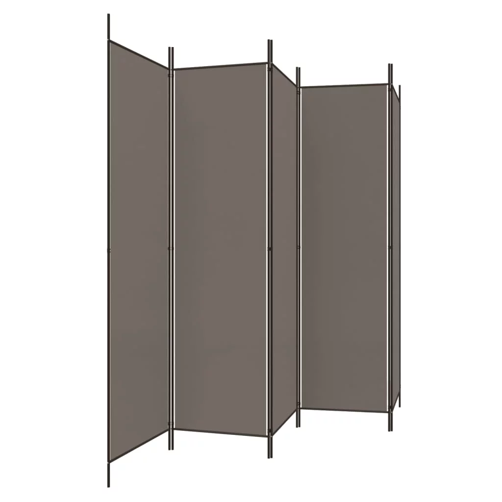 Anself 5-Panel Room Divider Anthracite 98.4
