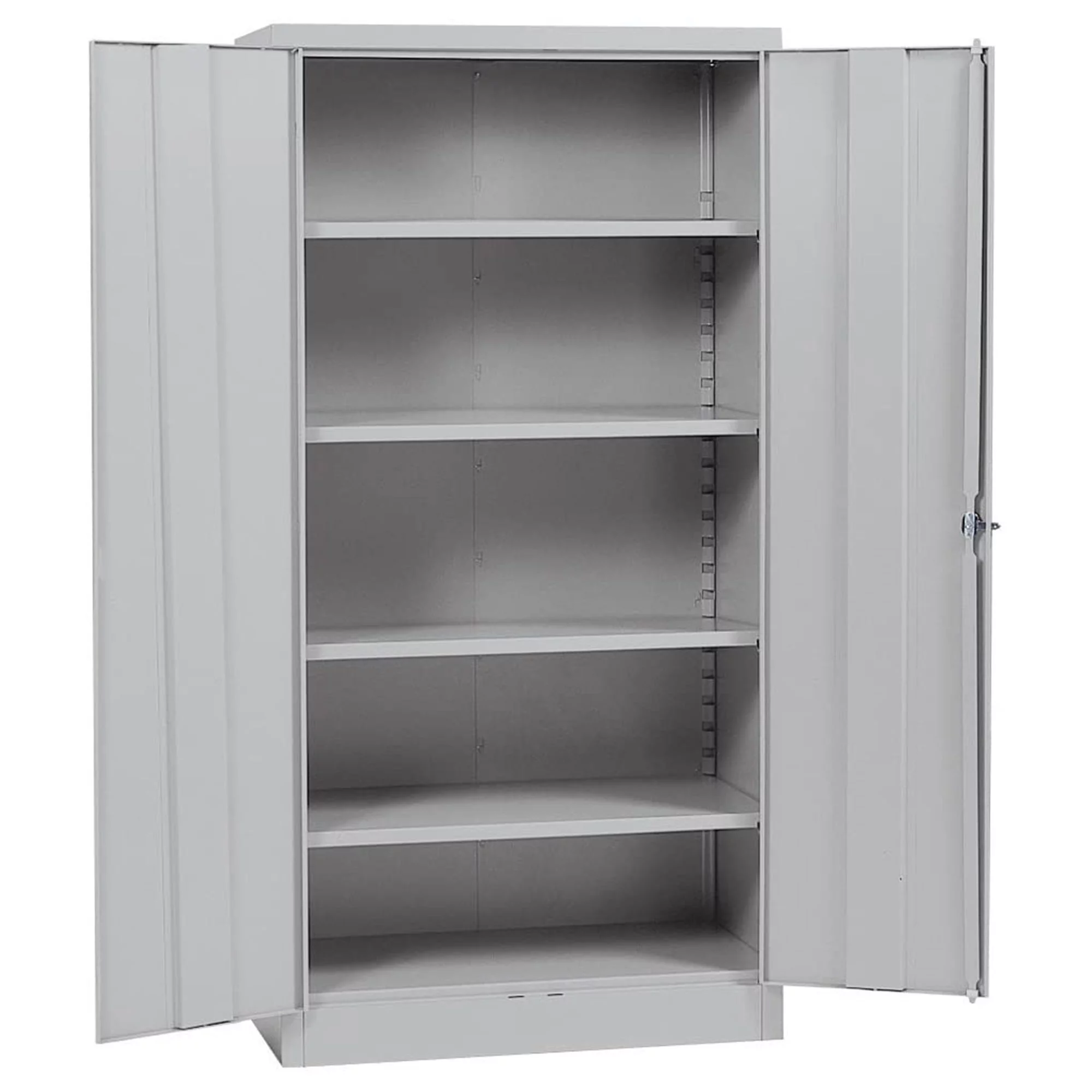 Sandusky Lee 72 Inch SnapIt Steel Storage Cabinet with 4 Shelves, Dove Gray