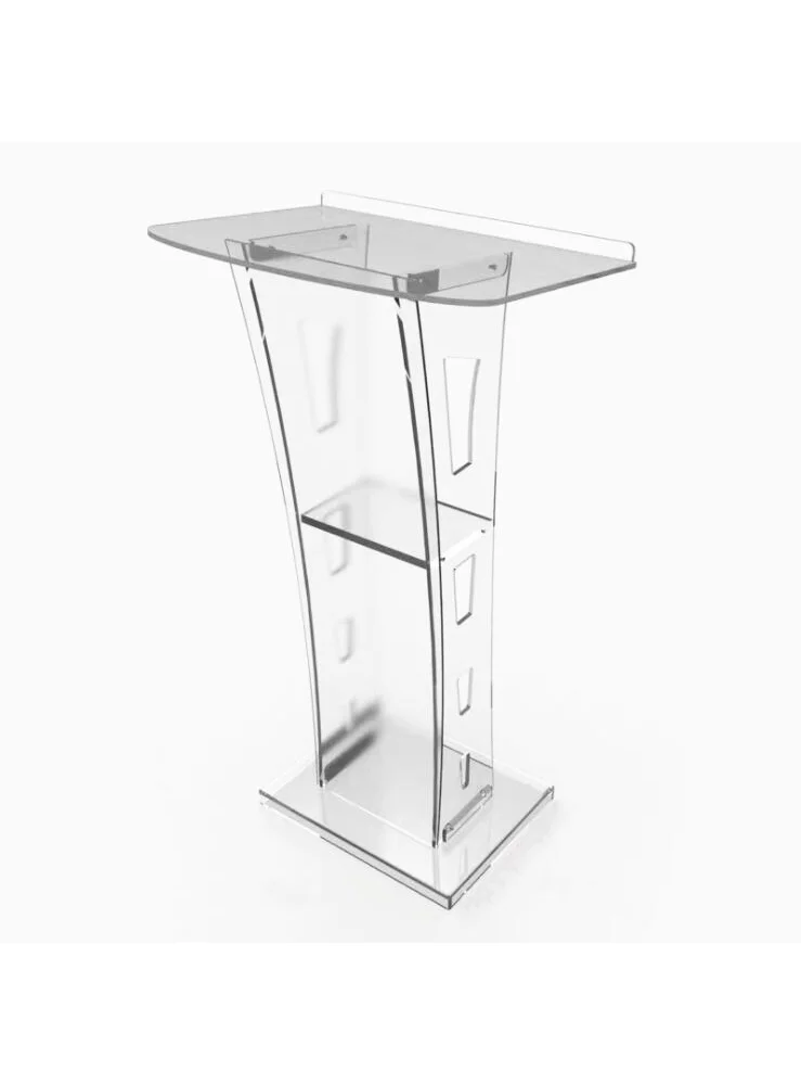 INTSUPERMAI Acrylic Church Pulpit Lectern Podium Plexiglass