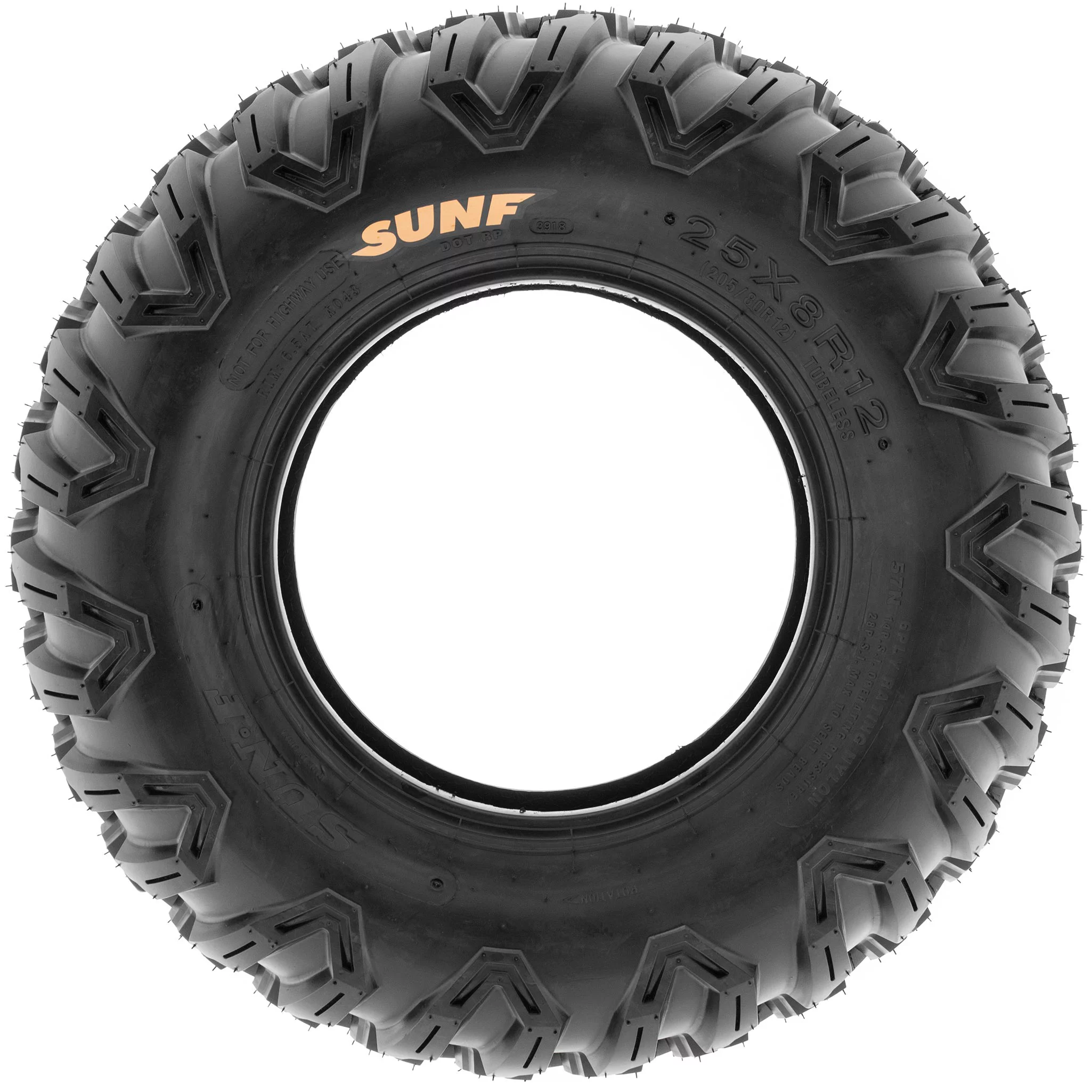 SunF All Terrain ATV UTV Tires 27x11R12 27x11x12 6 PR A043 (Single)