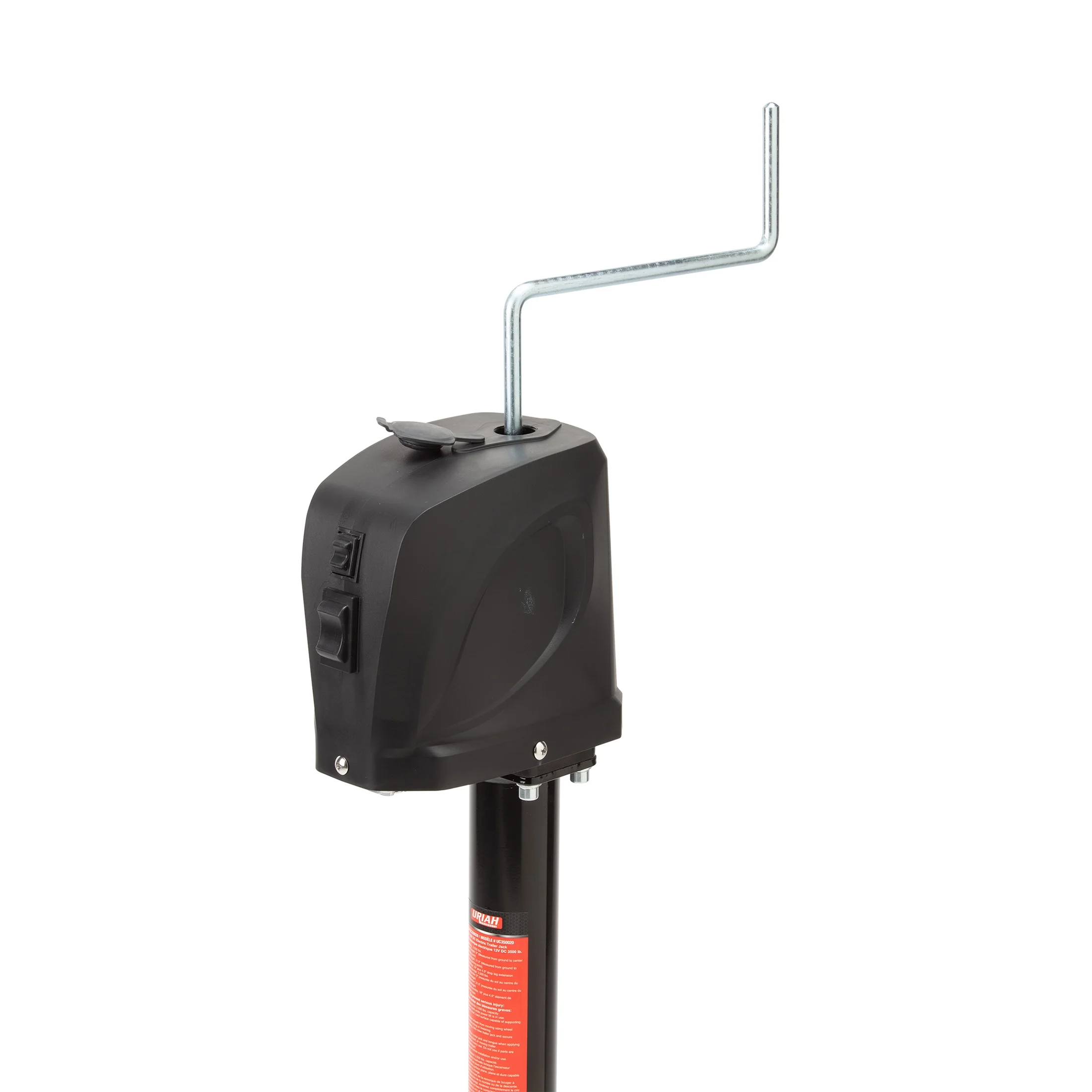 Uriah Products 12V Electric Steel Trailer Jack with Hard-Wire and LED Light -3,500lb (UC350020)