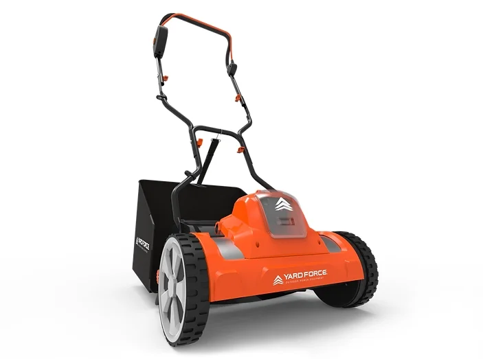 Yard Force YF20VRX-RM 20-Volt Reel Mower Compact Storage Grass Bag 15 In. Wide