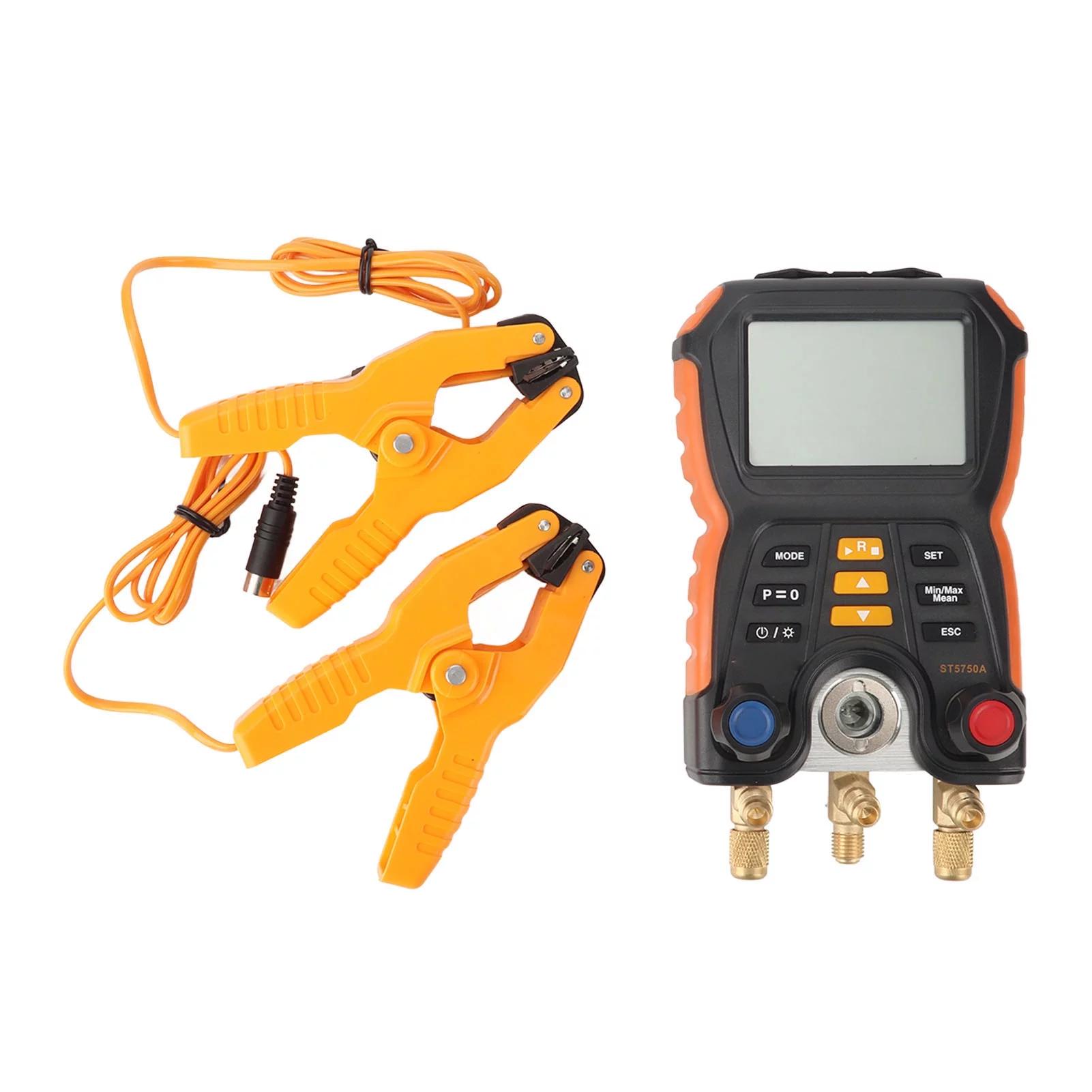 Digital Manifold Gauge Refrigeration Digital Manifold Gauge Accuracy 2 in 1 Pressure Temperature Tester Air Conditioner HVAC Digital Manifold Meter