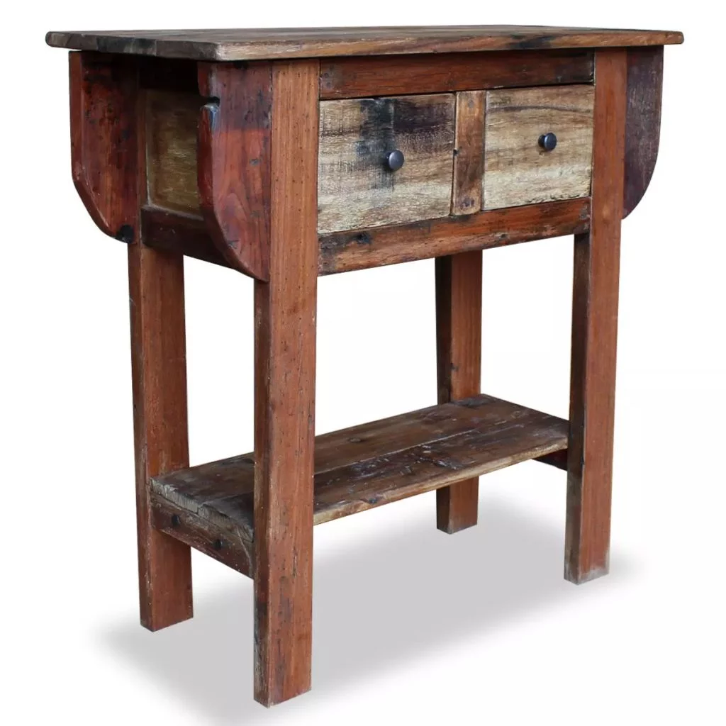 Andoer Console Table Solid Reclaimed Wood 31.5