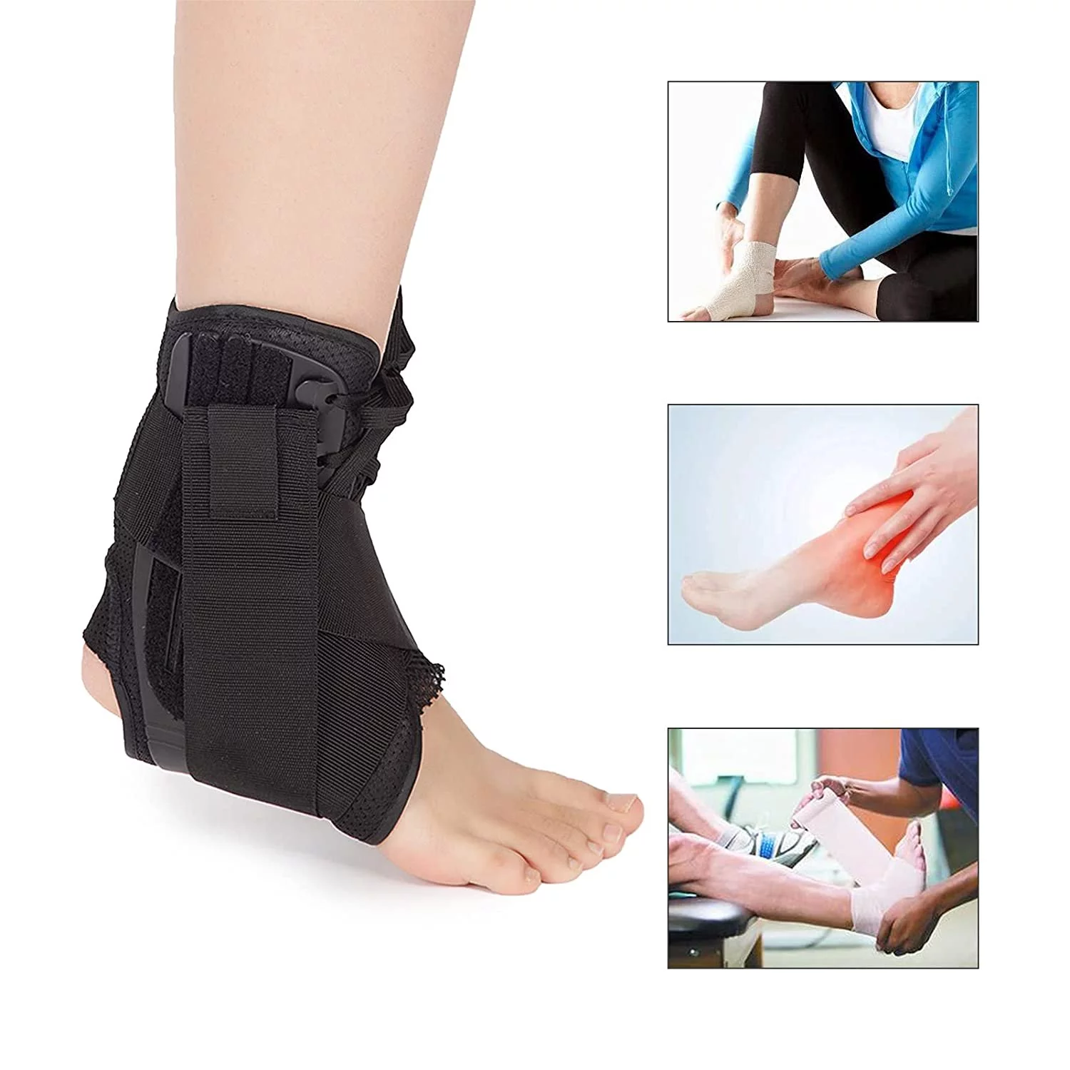 Adjustable Ankle Foot Brace Orthosis Equipment Afo With Plastic For Ankle Sprain Farcture Rehabilitation Tool