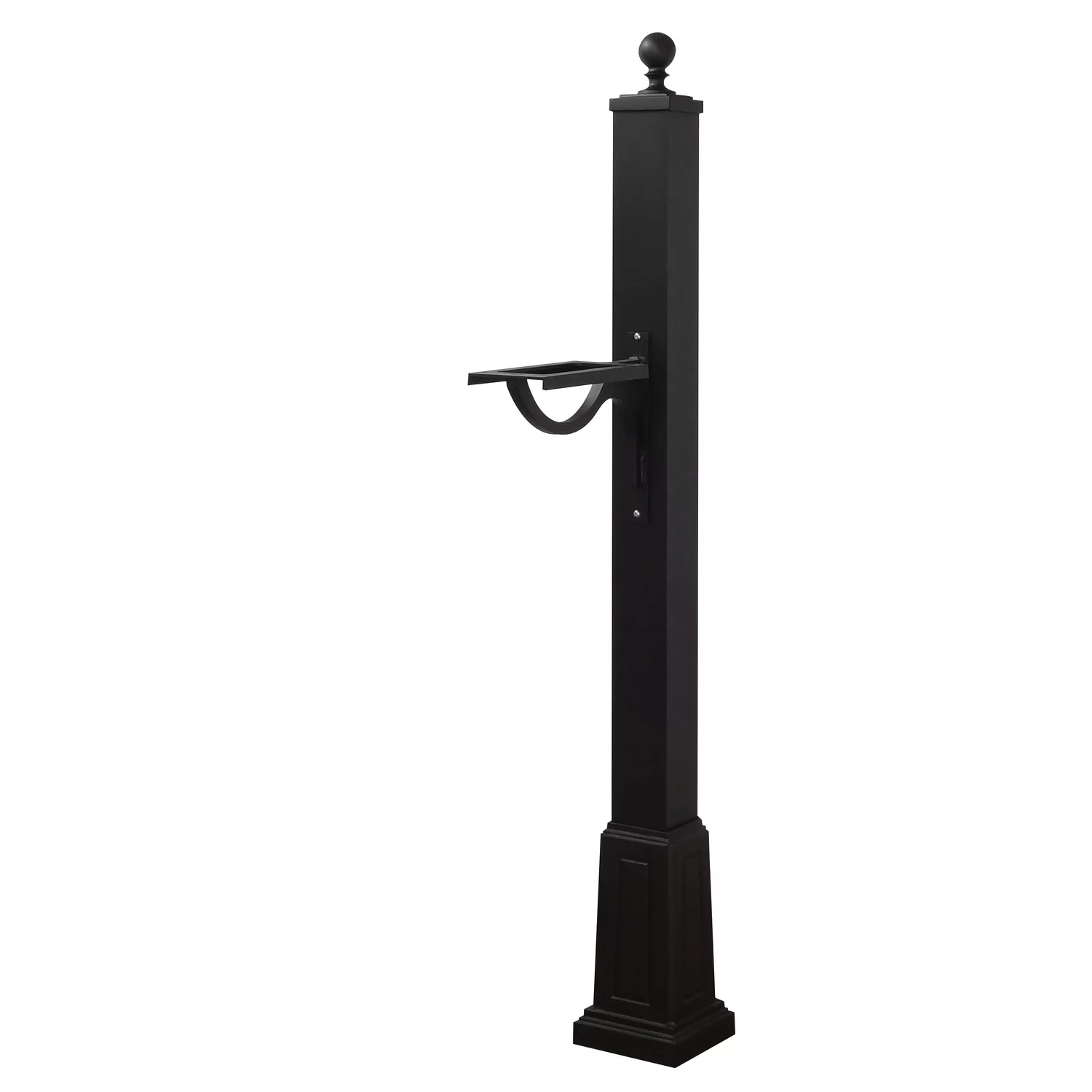 Special Lite Products Hummingbird Curbside Mailbox with Locking Insert and Springfield Mailbox Post with Base