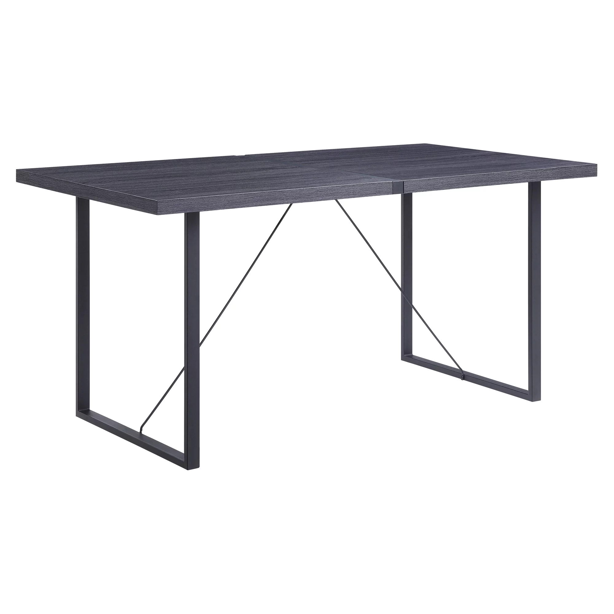 ACME Nakula Dining Table in Gray Oak and Black