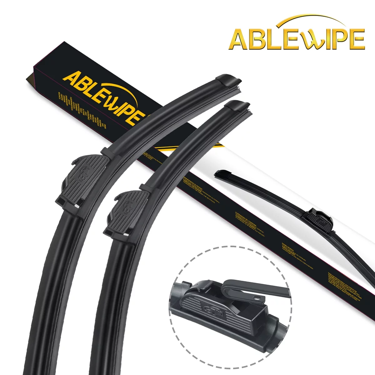 ABLEWIPE 16 in & 16 in Windshield Wiper Blades Fit For GMC S15 Jimmy 1986 16