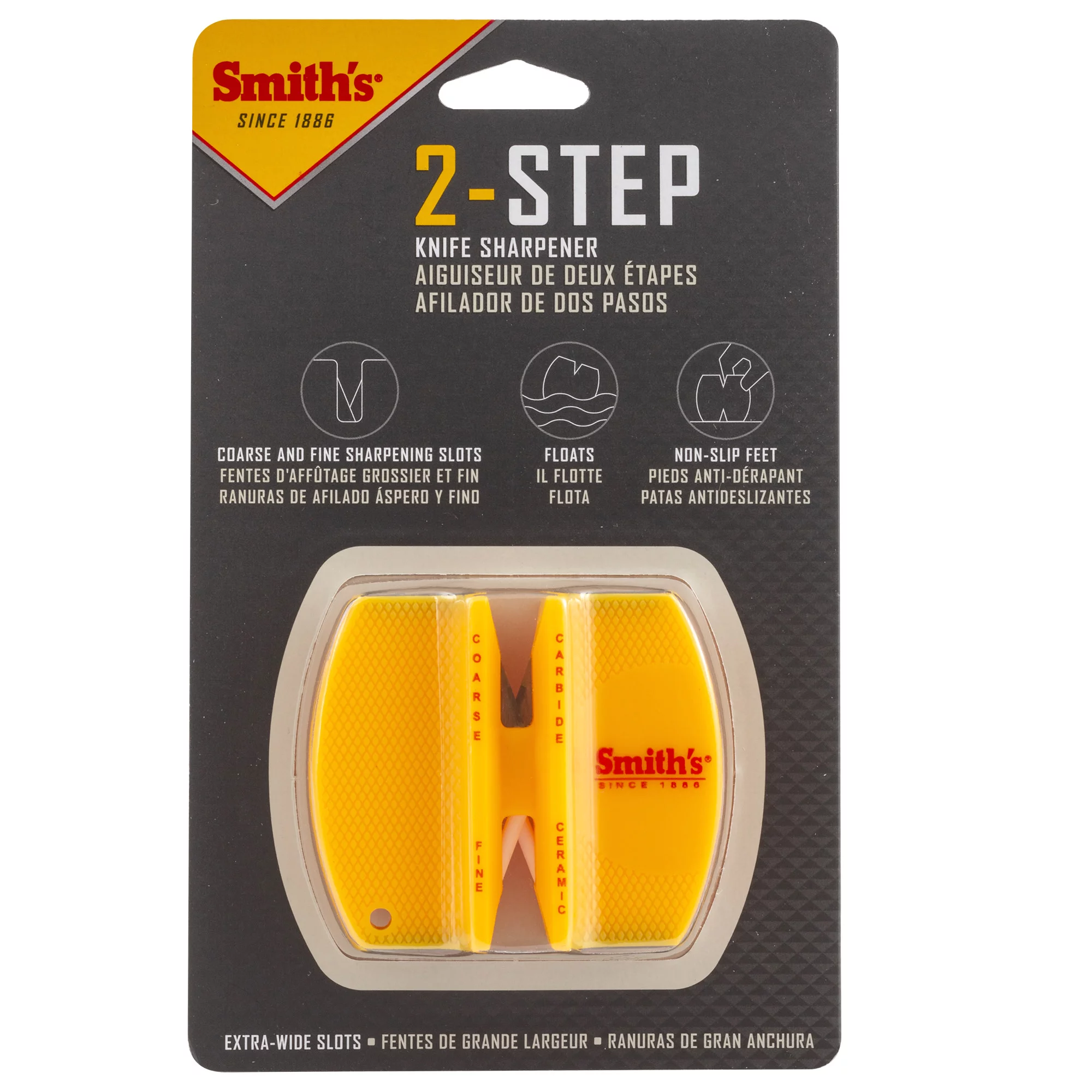 Smiths Products CCKS 2 Step Sharpener Tungsten Carbide and Ceramic Fine, Coarse