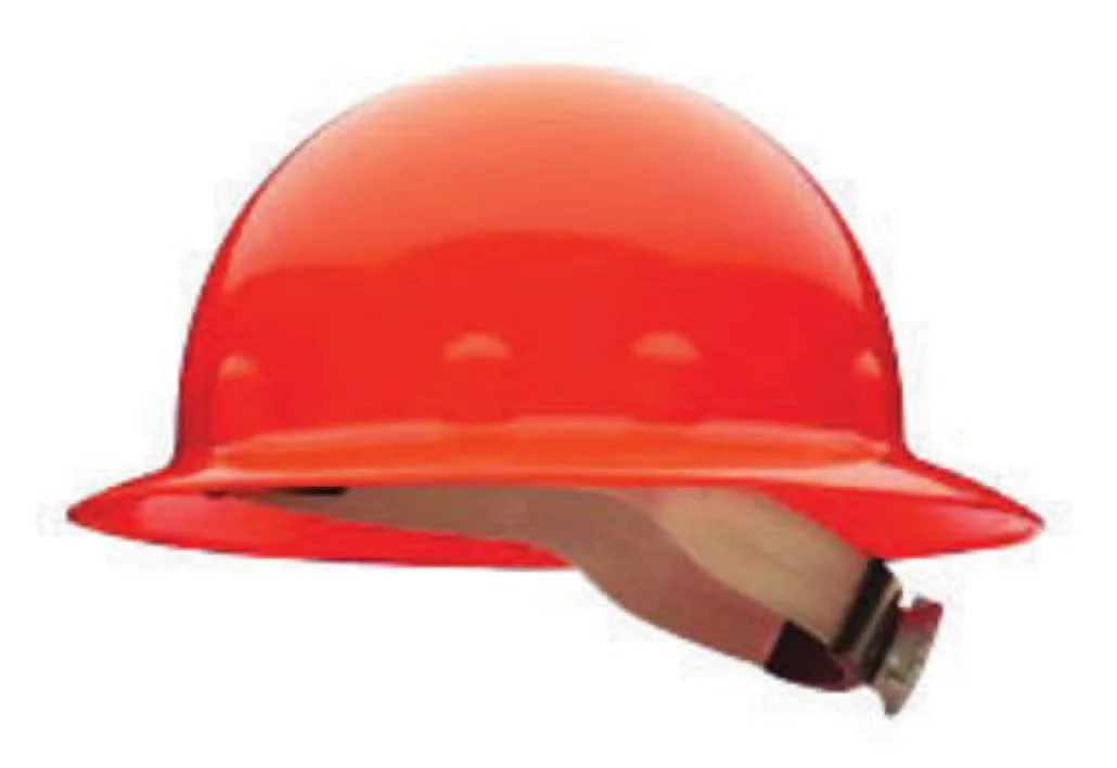 Fibre-Metal by Honeywell Hi-Viz Orange E1 Thermoplastic Full Brim Hard Hat With 8 Point Ratchet Suspension