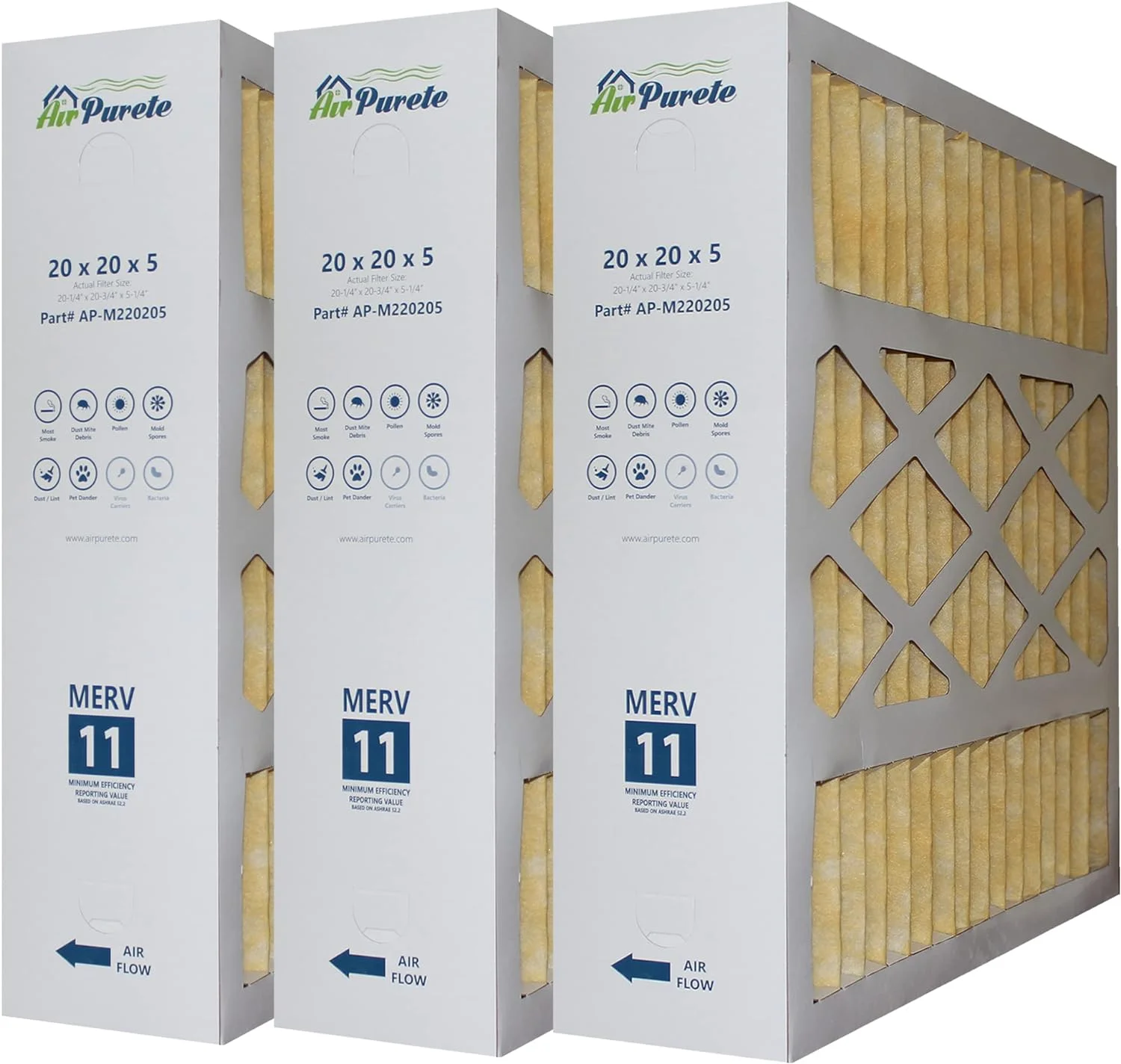 Furnace Filters 20X20x5 -20205 | Replacement For -1056 | Actual Size : 20-1/4