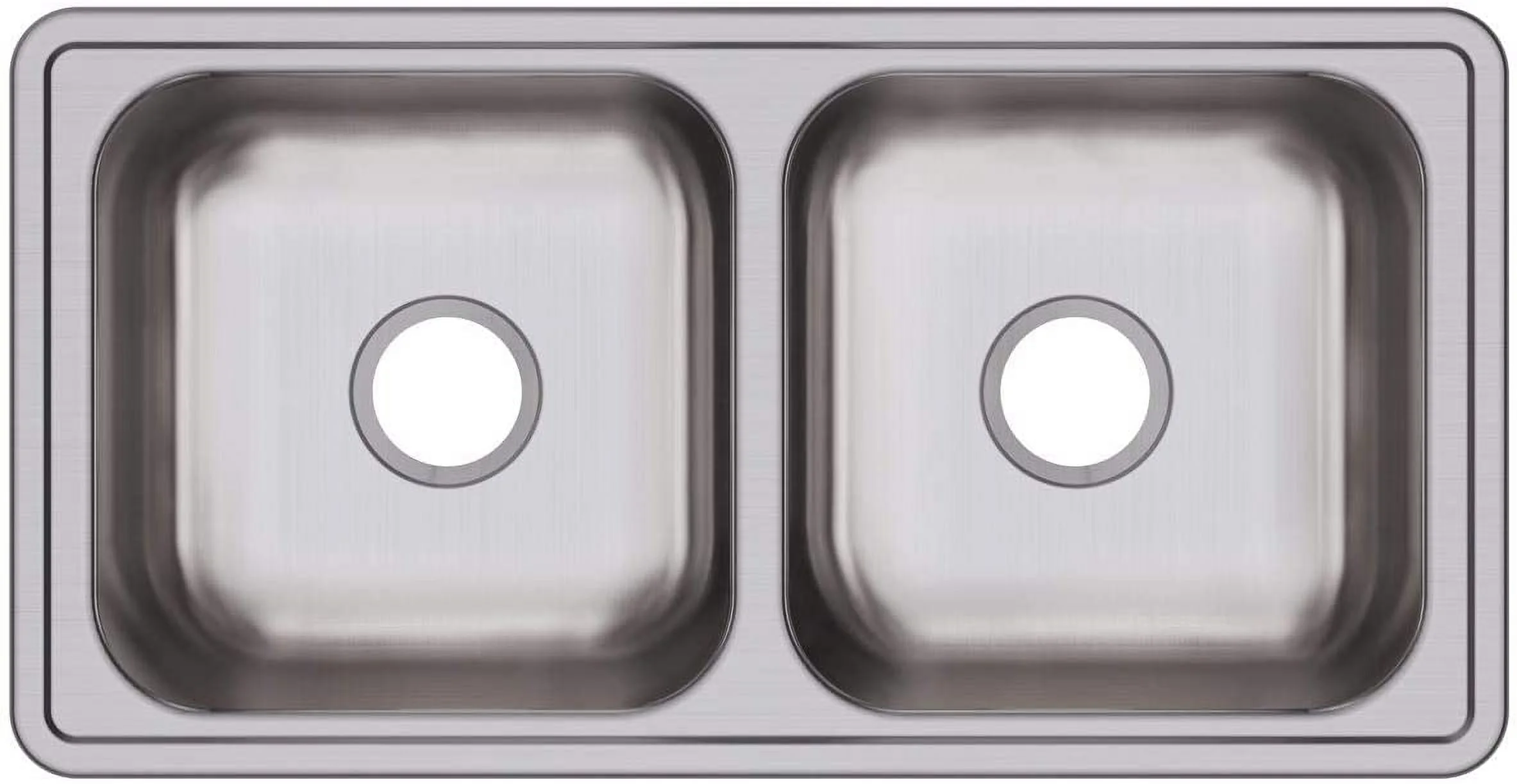 OUWI D23317 Dayton Equal Double Bowl Drop-in Stainless Steel Sink