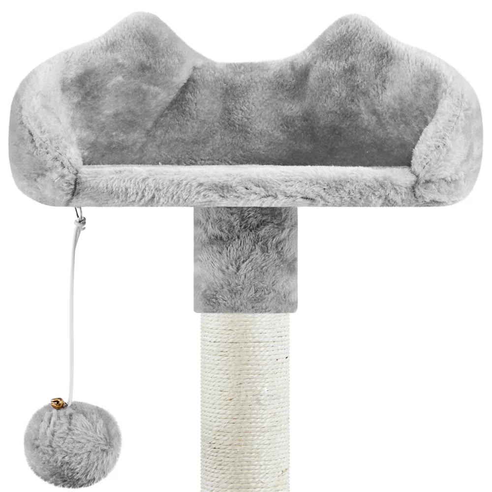 Yaheetech 57'' Deluxe Multi Level Cat Tower,Light Gray
