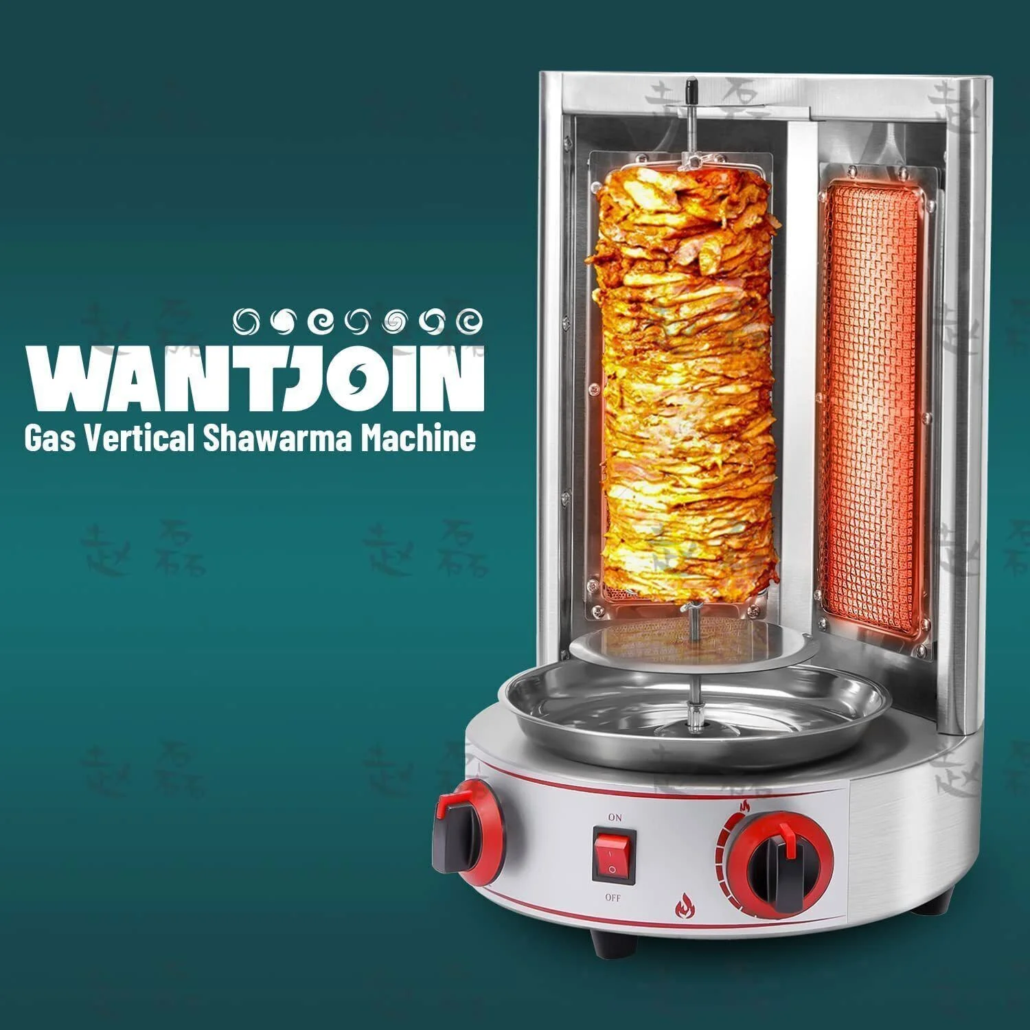 Vertical Gas Broiler Shawarma Machine Doner Kebab Gyro Broiler Shawarma Machine
