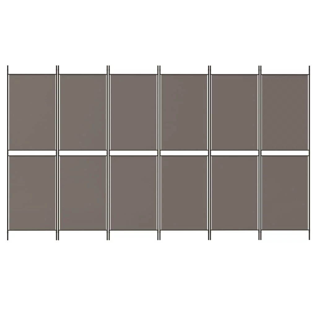 Anself 6-Panel Room Divider Anthracite 118.1