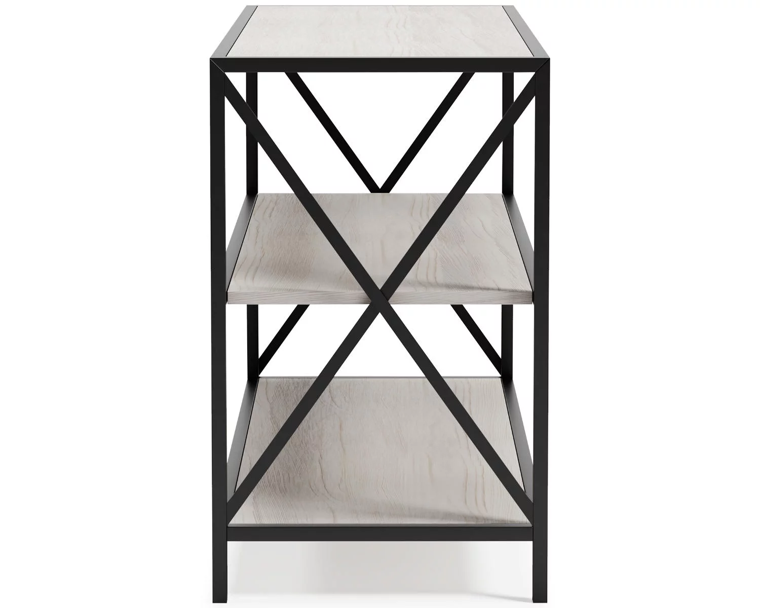 Signature Design by Ashley Casual Bayflynn Bookcase  White/Black
