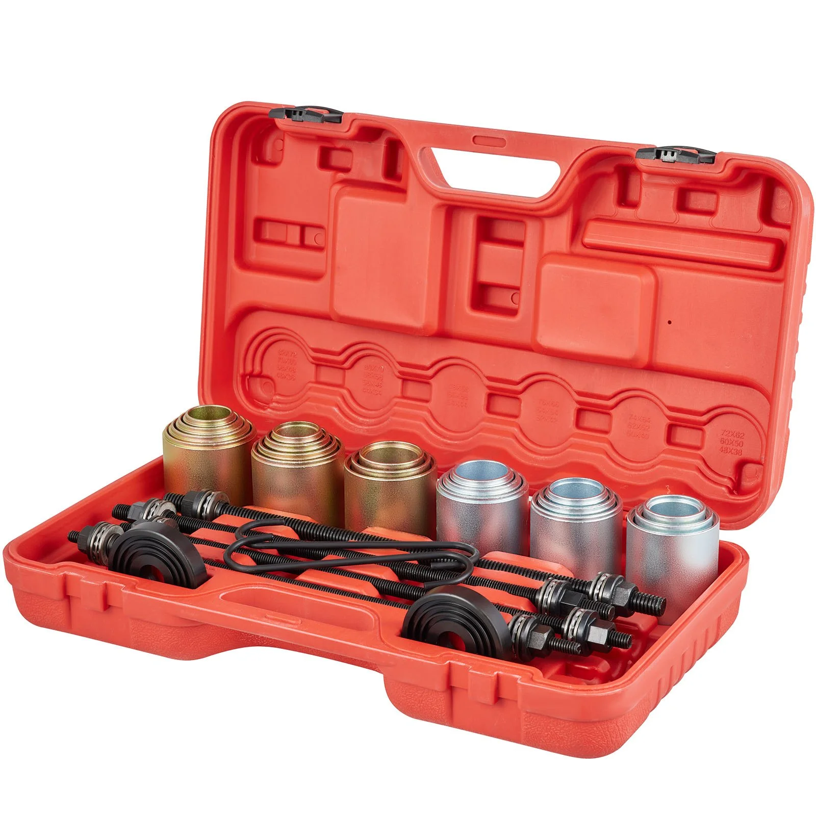 VEVOR 26-Piece Pull and Press Sleeve Kit, 45 Steel Bushing and Bearing Removal/Installation Set for Most Cars, LCVs, and HGV Engines
