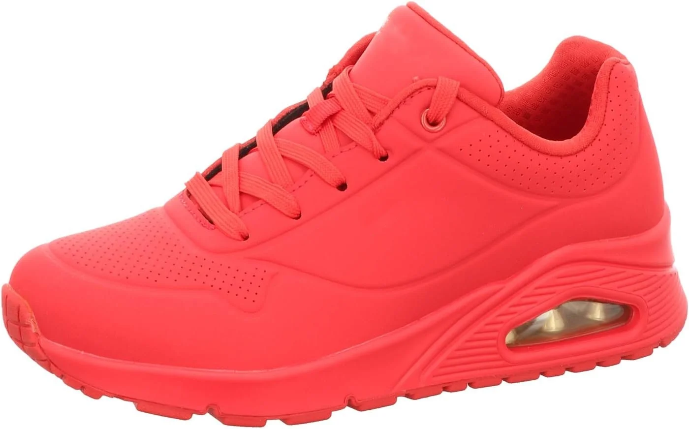womens Skecher Street Women's Uno - Stand on Air Sneaker, Red, 8.5 US