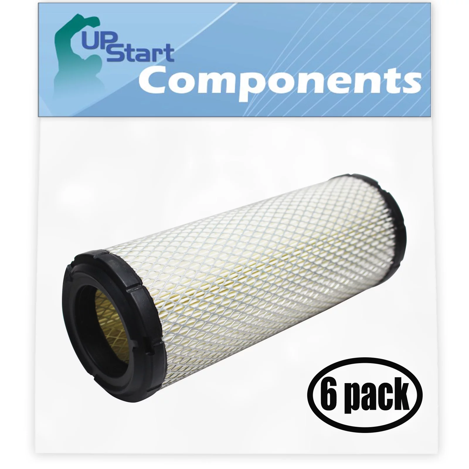 6-Pack Replacement for Hustler 785261 Air Filter - Compatible with Hustler 2508301-S Filter