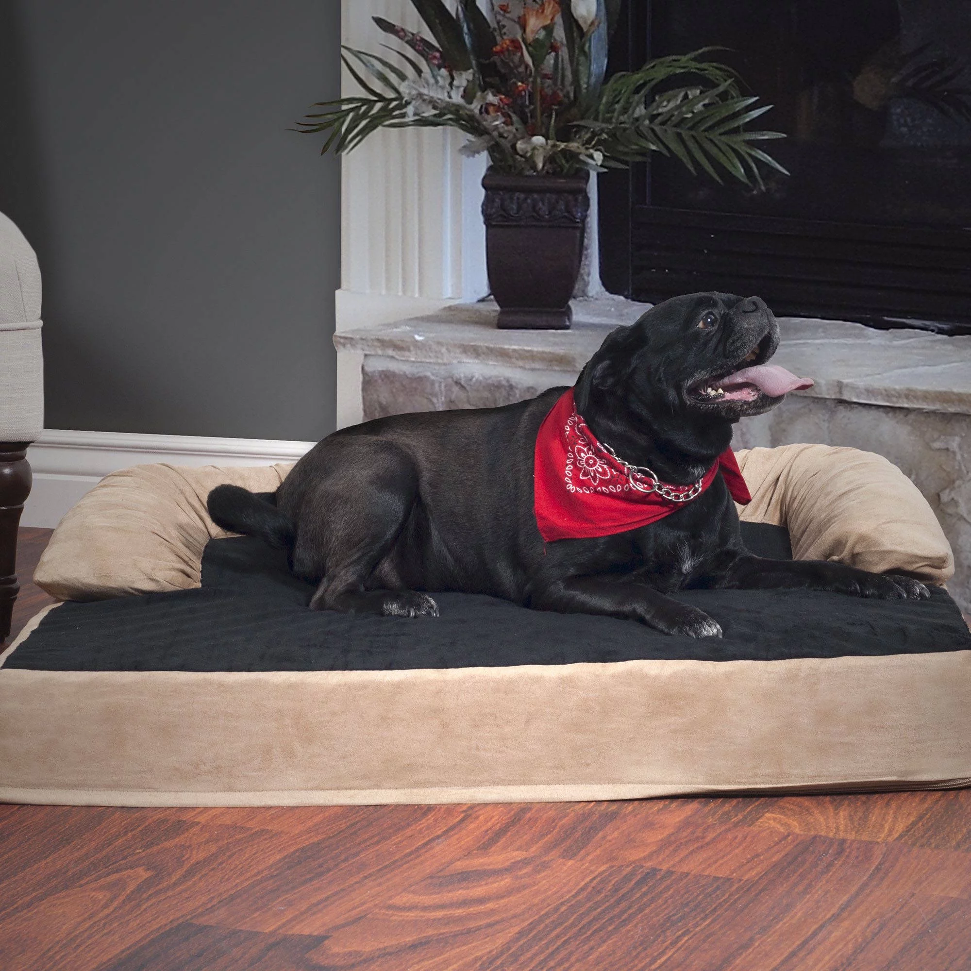 Petmaker Orthopedic Memory Foam Pet Dog Bed, X-Large, Brown
