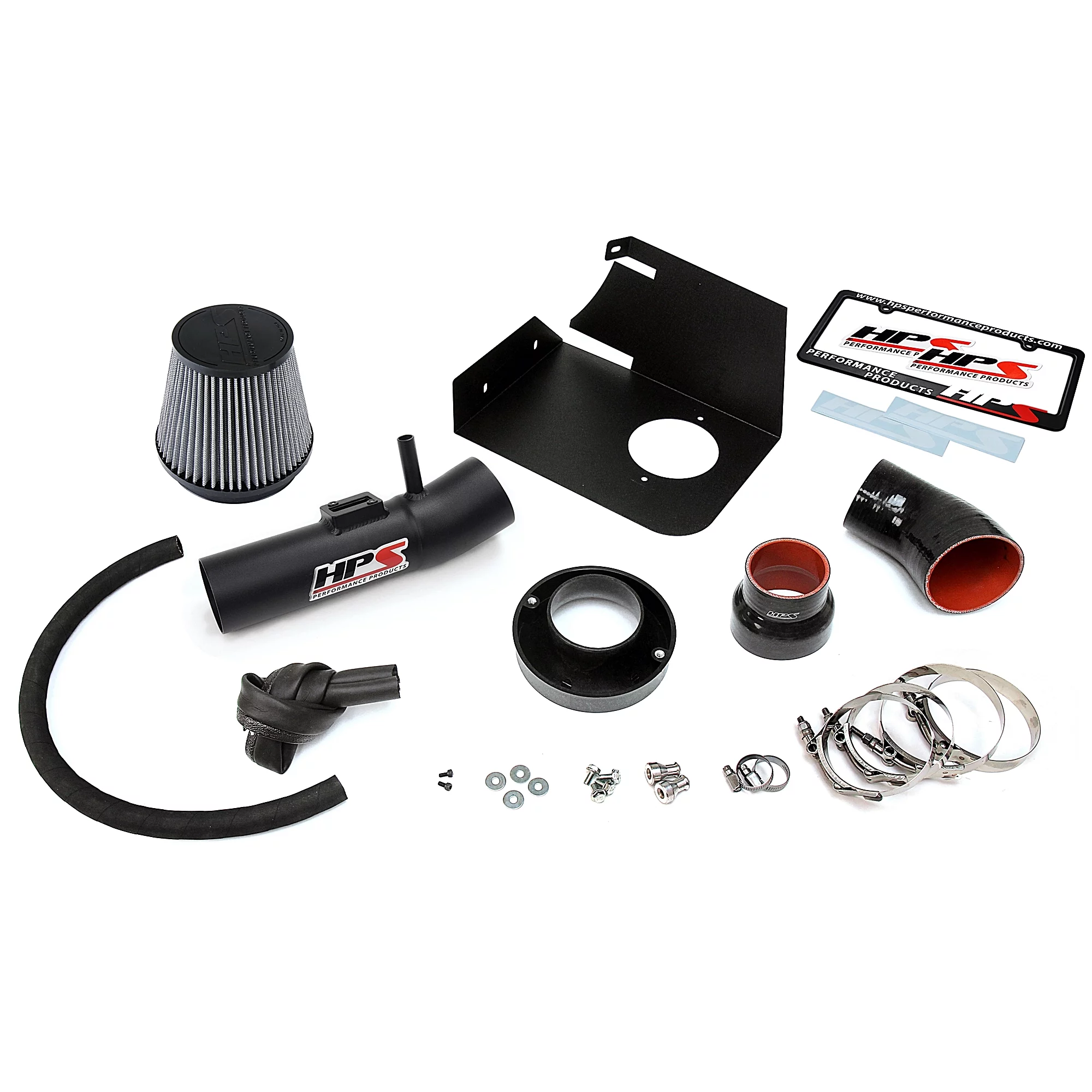 HPS Performance Black Shortram Air Intake Compatible for 2004-2011 Ford Ranger 04-09 Mazda B4000 4.0L V6, 827-611WB