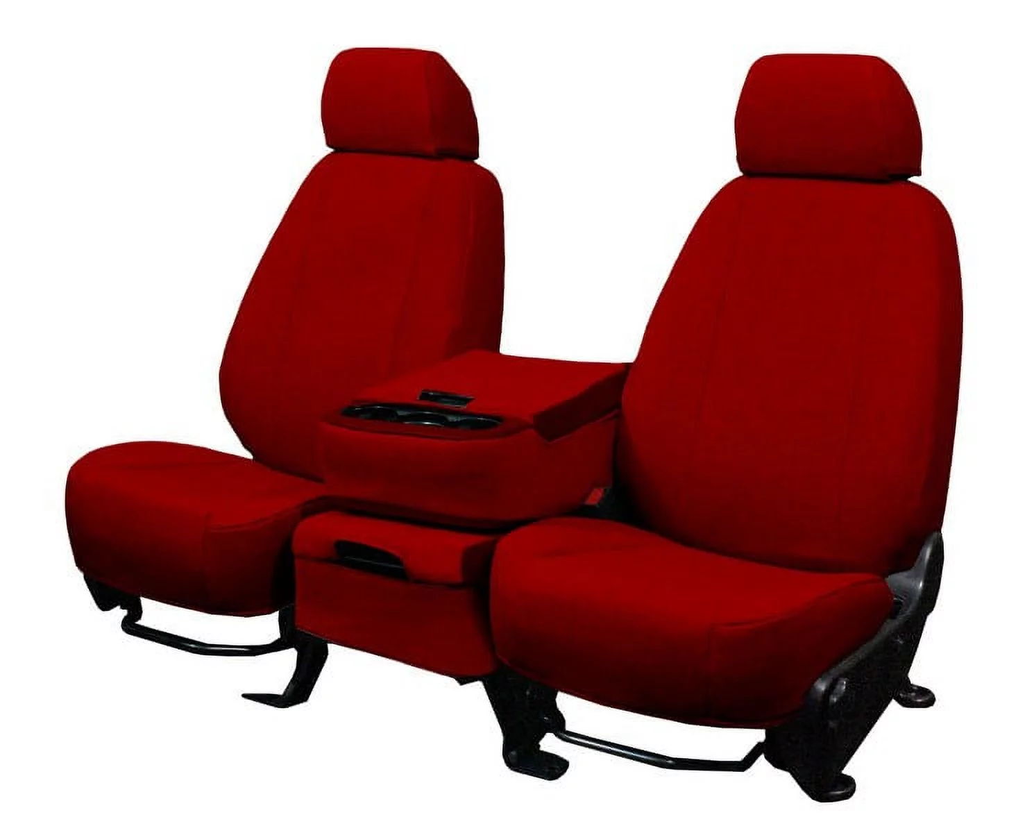 CalTrend Center 40/20/40 Split Back & 60/40 Cushion Tweed Seat Covers for 2014-2020 Nissan Rogue - NS245-02TA Red Insert and Trim