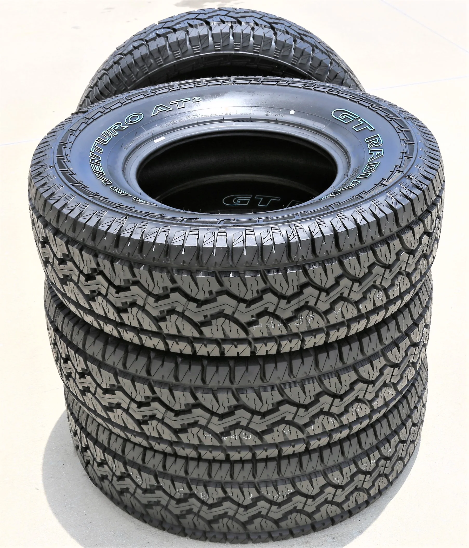 Pair of 2 (TWO) GT Radial Adventuro AT3 LT 265/70R17 121/118S E (10 Ply) A/T All Terrain Tires Fits: 2014-18 Chevrolet Silverado 1500 WT, 2010-21 GMC Sierra 1500 SLE