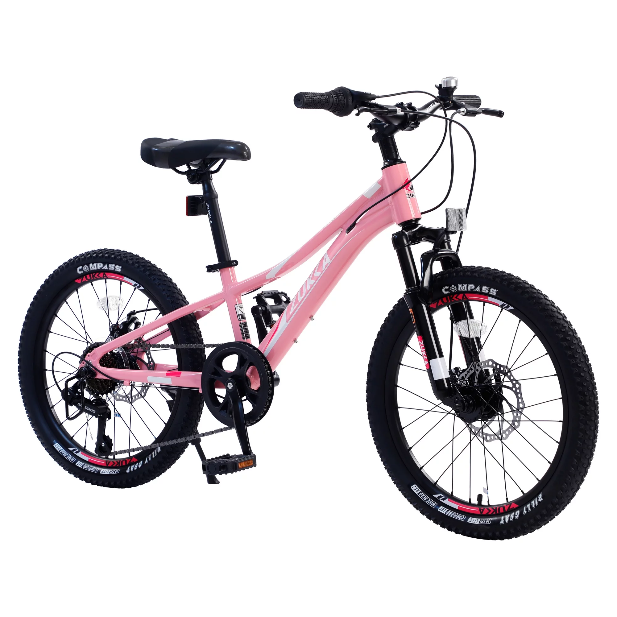 GUTALOR 20-Inch Mountain Bike for Girls and Boys - 7-Speed Bicycle
