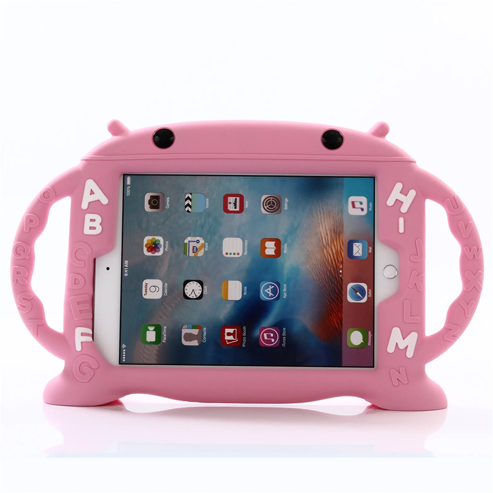 TECH CIRCLE Kids Case for iPad 10th Generation 2022 10.9 inch,iPad 10th Gen Case Child-Proof Handle Kickstand Silicone Shockproof Case for Apple iPad 10.9 inch 10th Generation for Toddler Girl,Pink