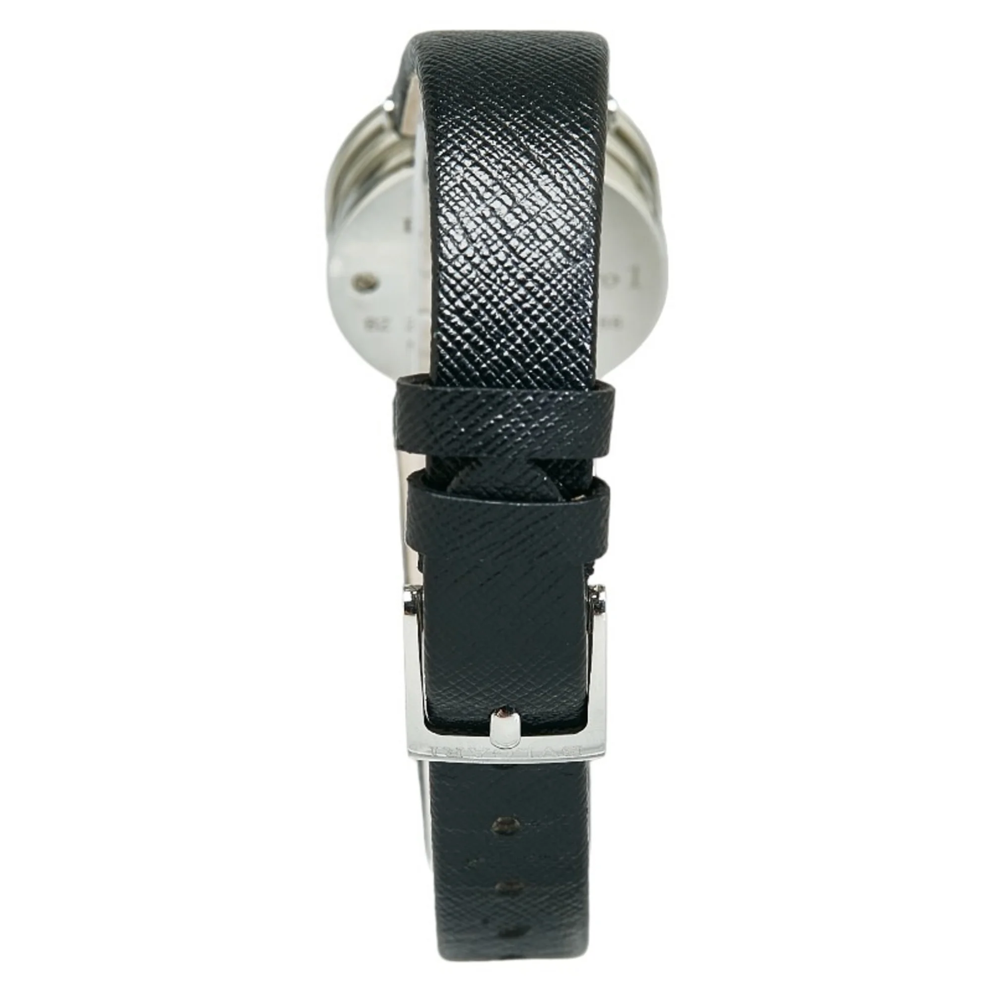 Pre-Owned Bvlgari B Zero One Shell Diamond Watch BZ23S Quartz Navy Dial Stainless Steel Ladies BVLGARI (Good)