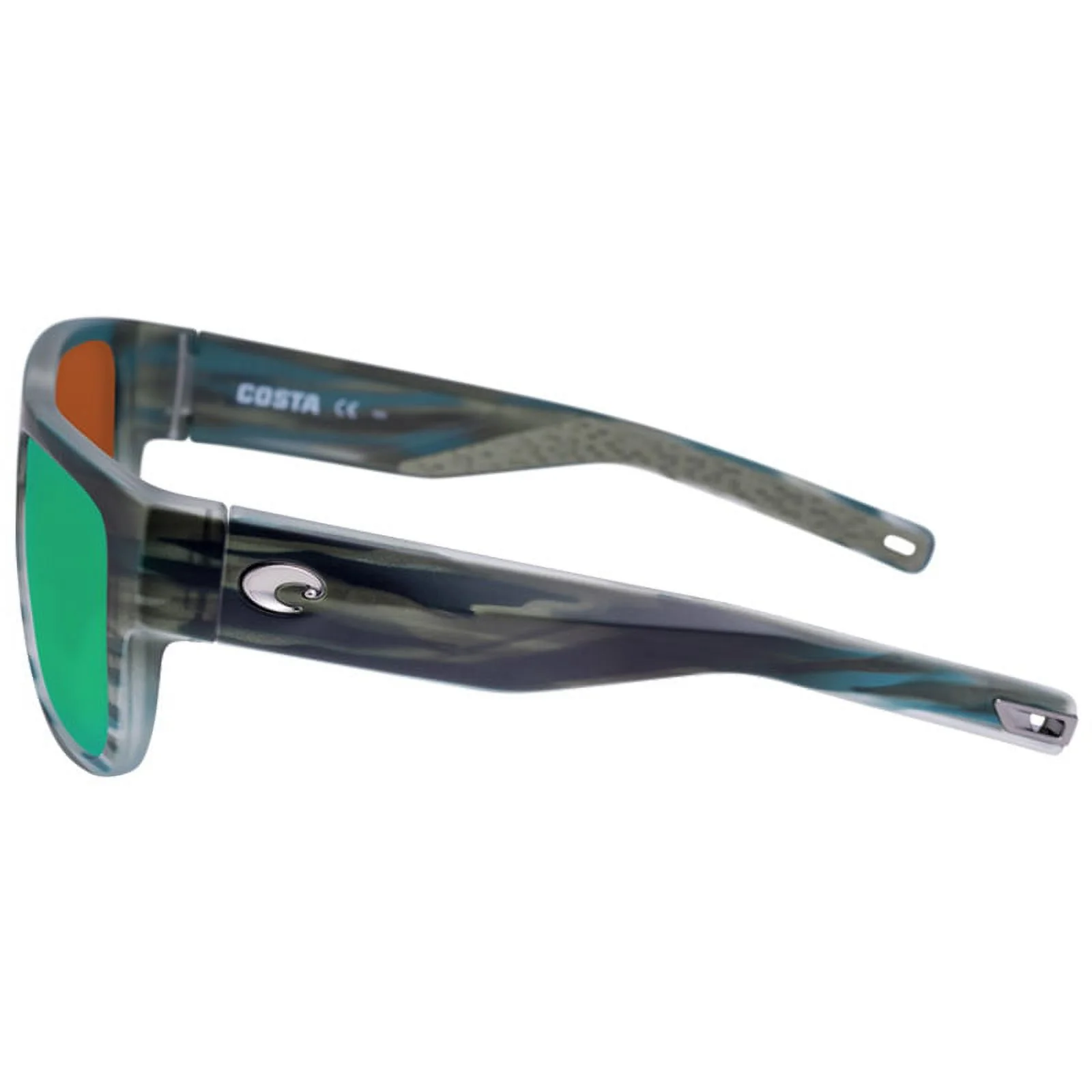 Costa Del Mar Sampan Green Mirror Polarized Glass Men's Sunglasses MH1 253 OGMGLP 58