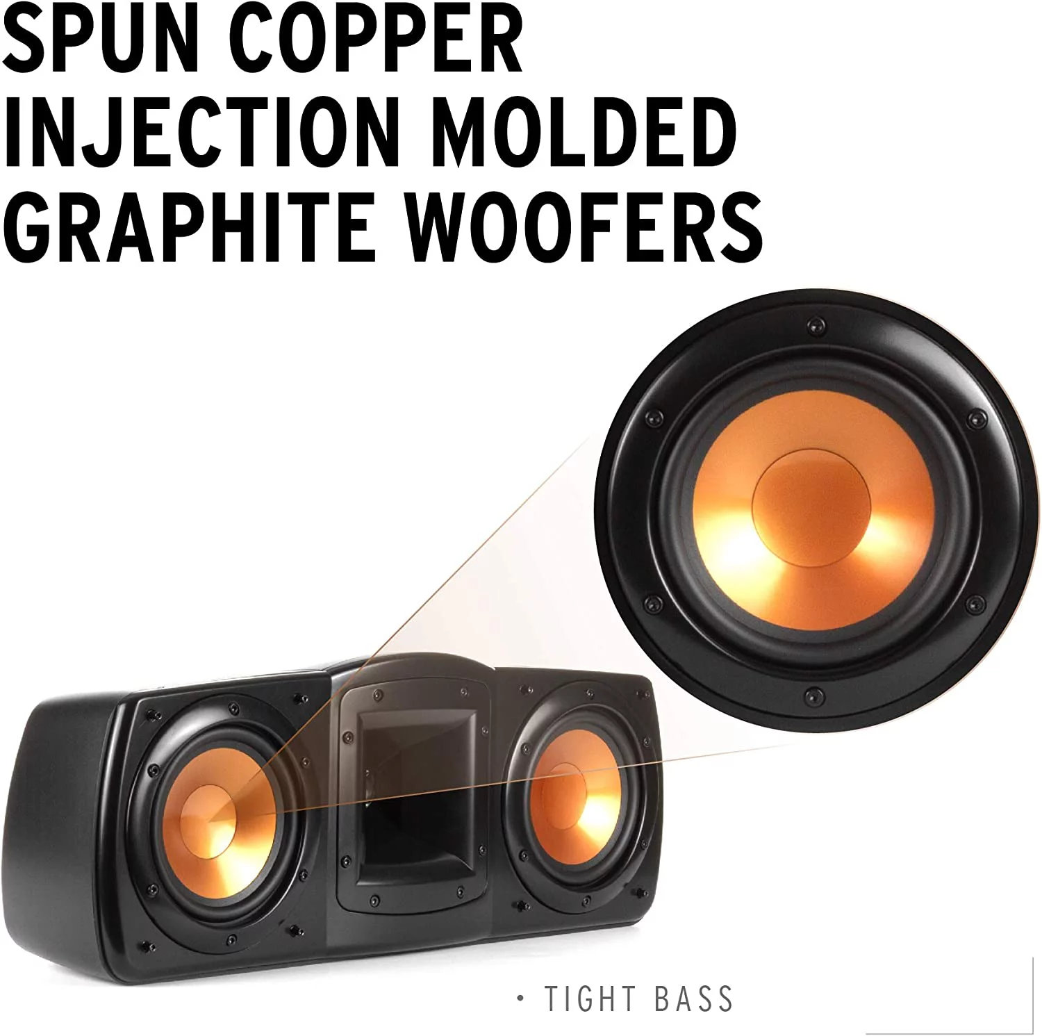 Open Box Klipsch Synergy Black Label C-200 Center Channel Speaker C-200-BLACK