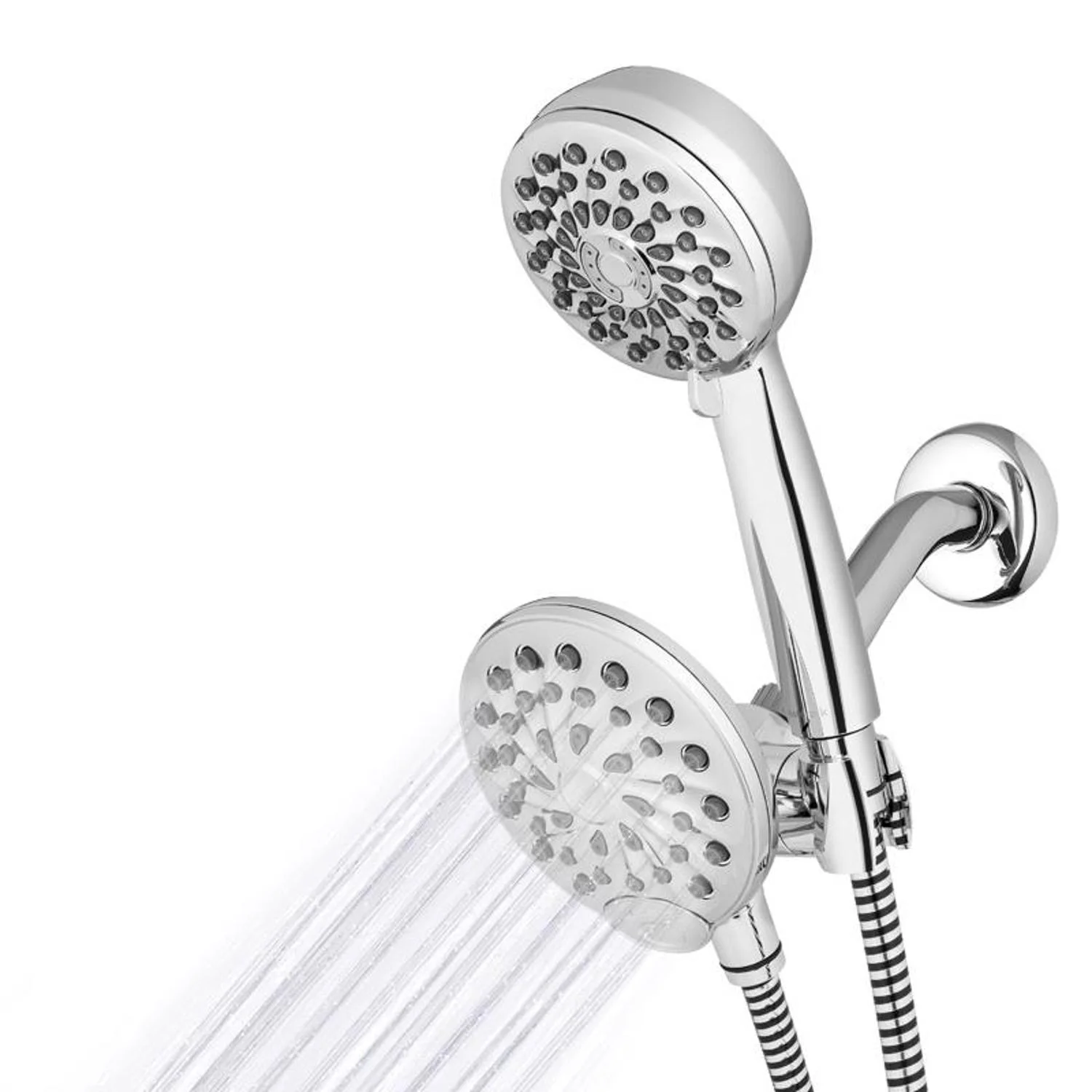 Waterpik PowerPulse Chrome 8 settings Showerhead Combo 1.8 gpm