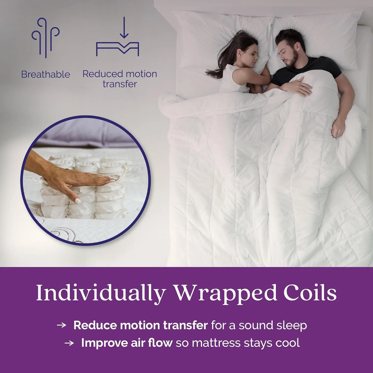 YUMIAO Contour Plus 10-Inch Reversible Pocket Spring Mattress, Twin