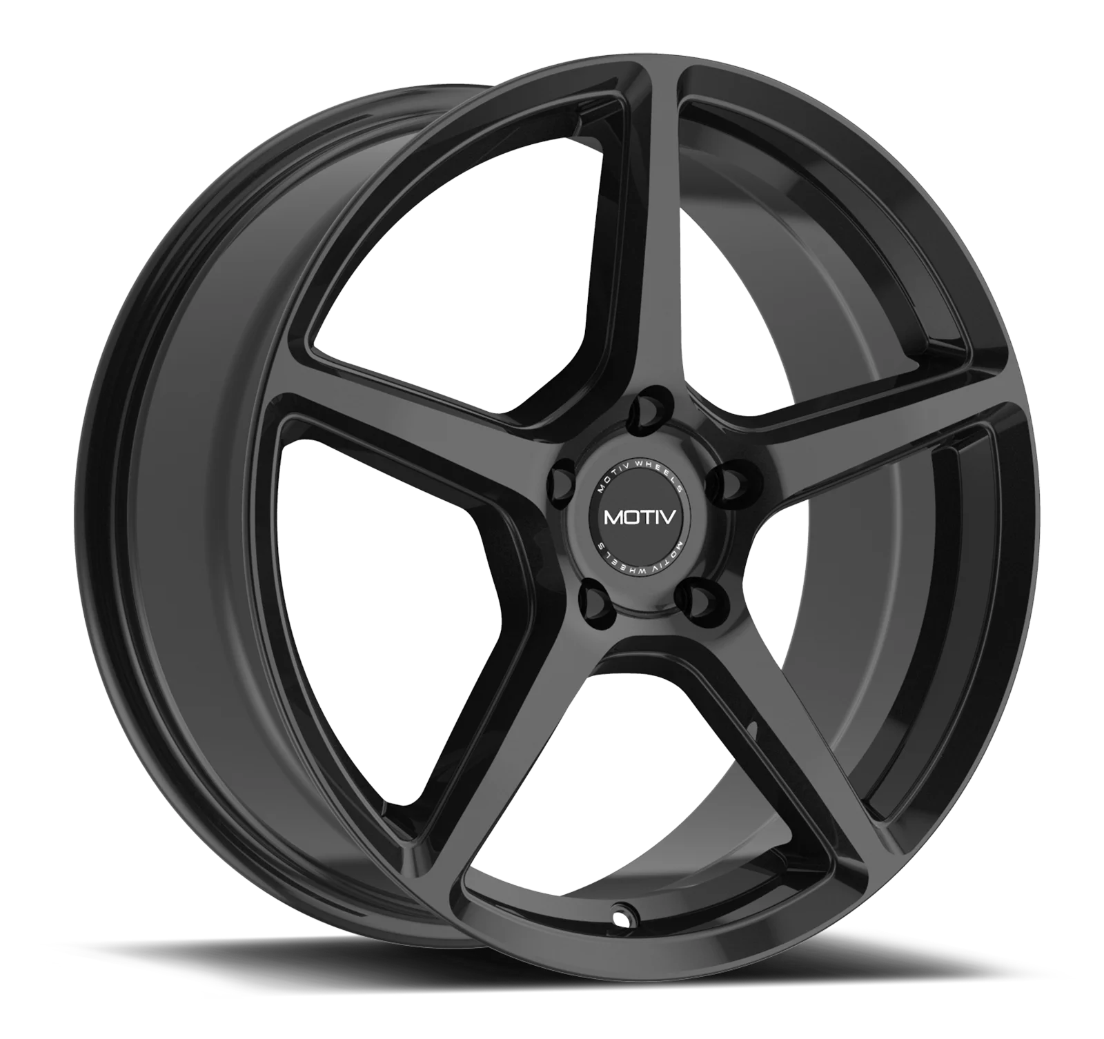 Motiv 433B BLADE 433B-8756540 18X7.5 5X4.50 (+40) MTV 433B Blade (HB 73.1) Gloss Black Cast Aluminum