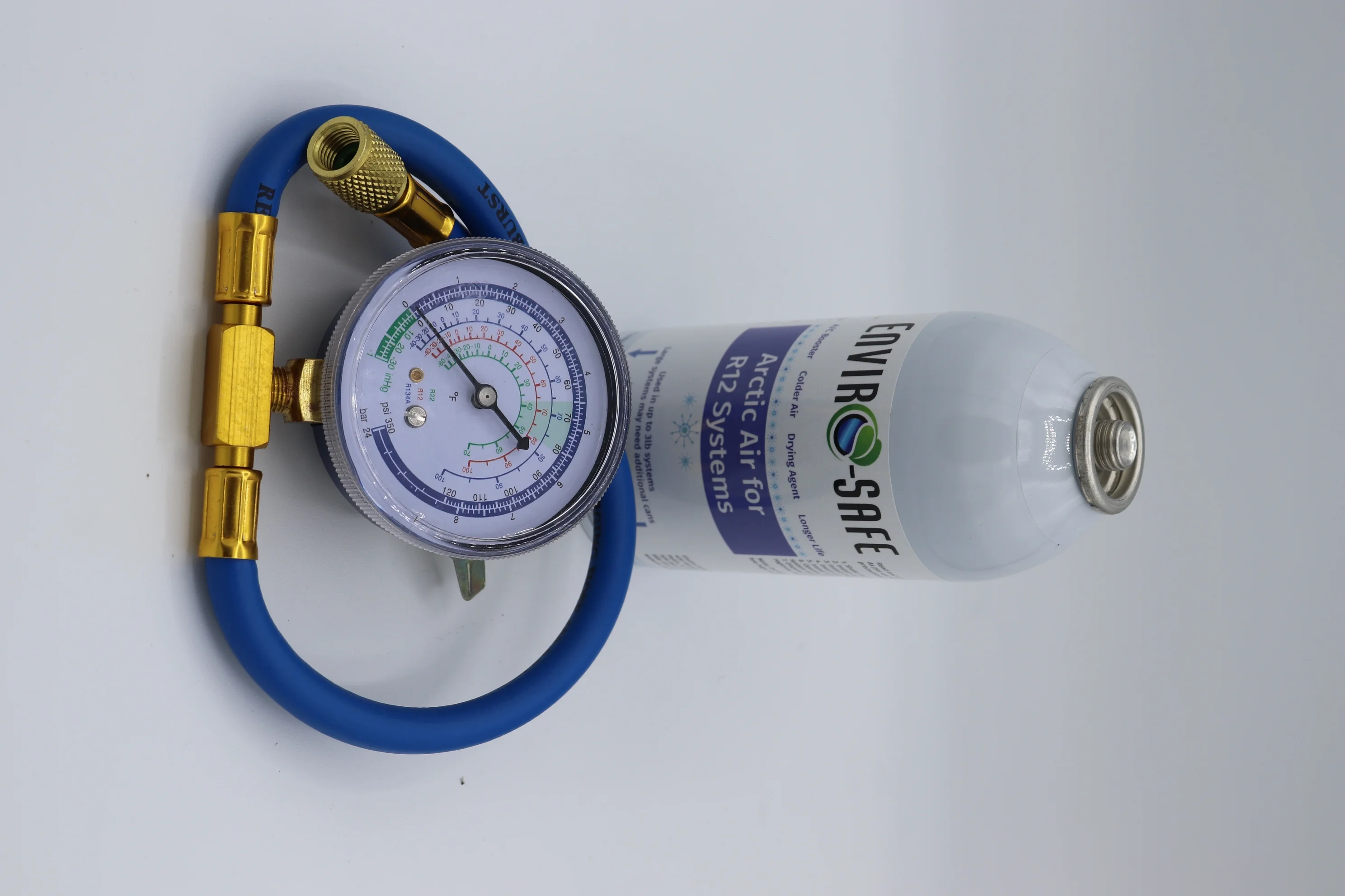Envirosafe Arctic Air for R-12, 1 Can and a Charging Gauge, R12 Arctic Air