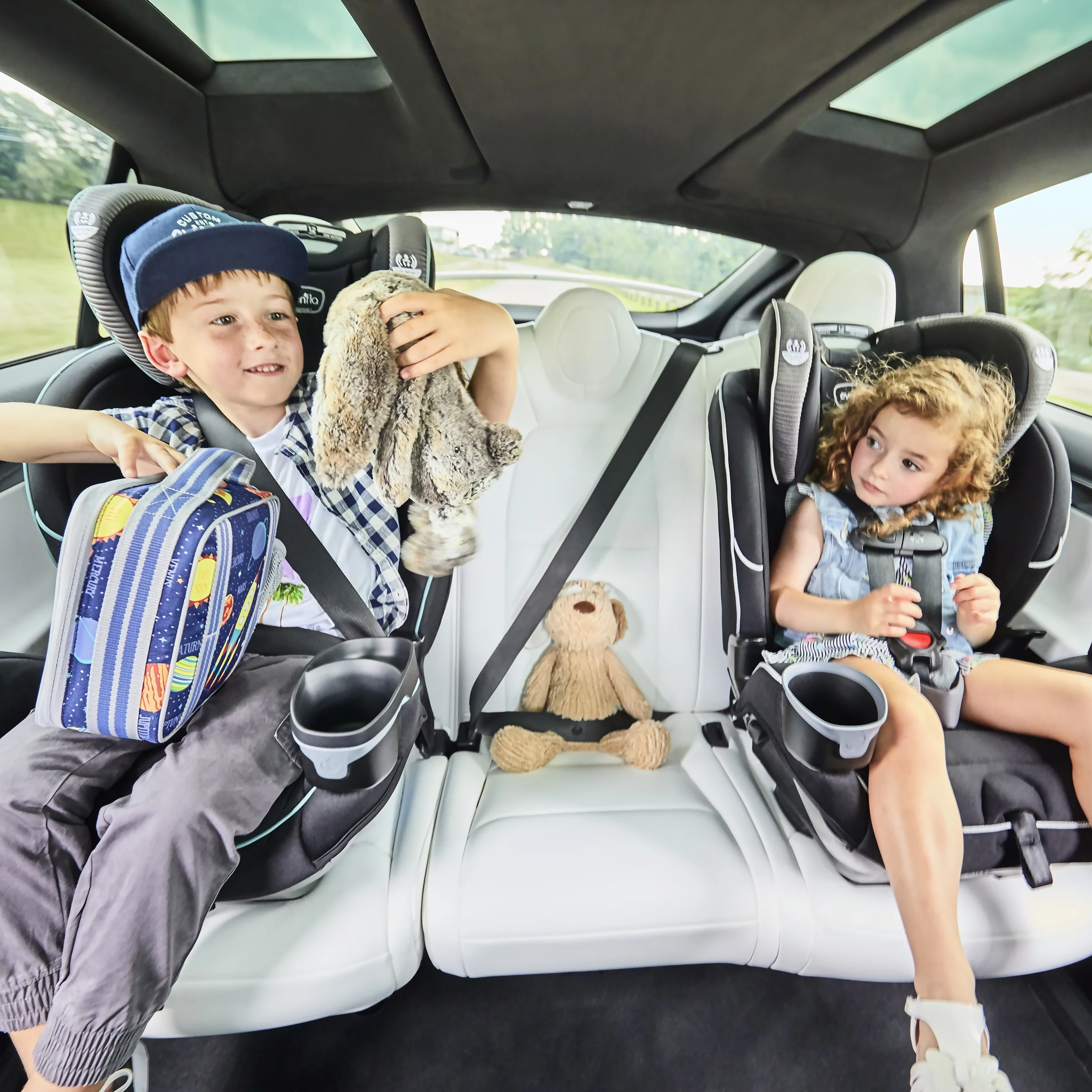 EveryFit/All4One 3-in-1 Convertible Car Seat w/Quick Clean Cover (Reefs Green)