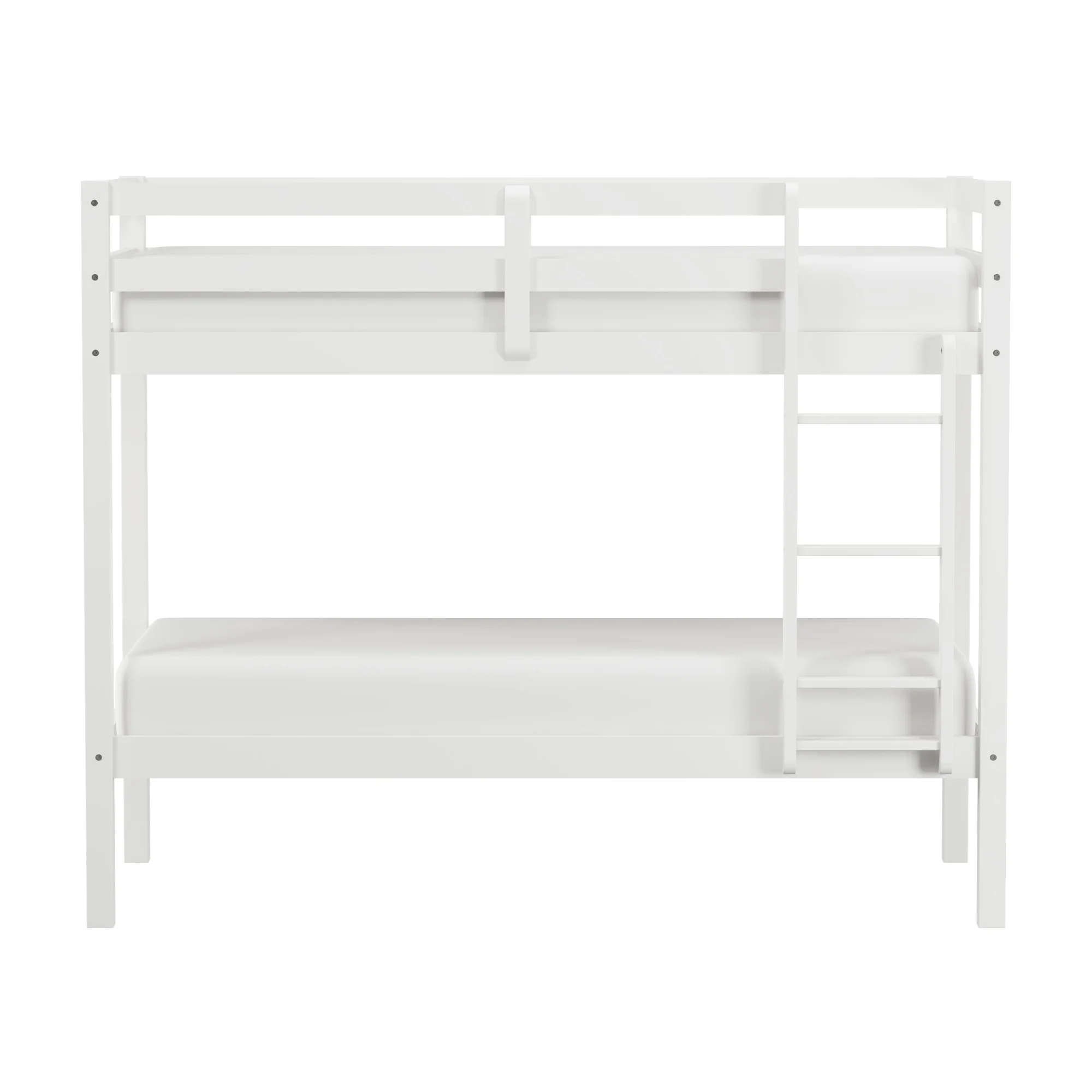 Hillsdale Kids and Teen Caspian Wood Twin Over Twin Bunk Bed, White