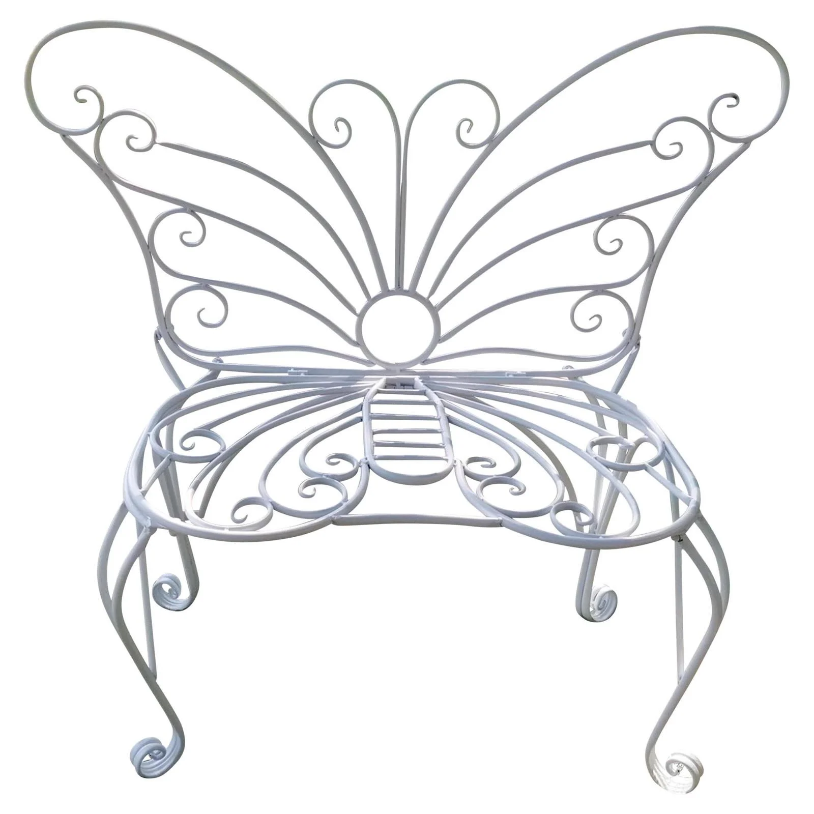 Hi-Line Gift Ltd. Metal Garden Butterfly Bench