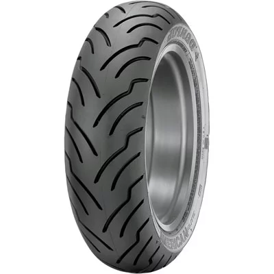 130/90B-16 (73H) Dunlop American Elite Rear Motorcycle Tire Black Wall for Harley-Davidson Super Glide Rubber Mount, Sport FXR/S 1988-1994