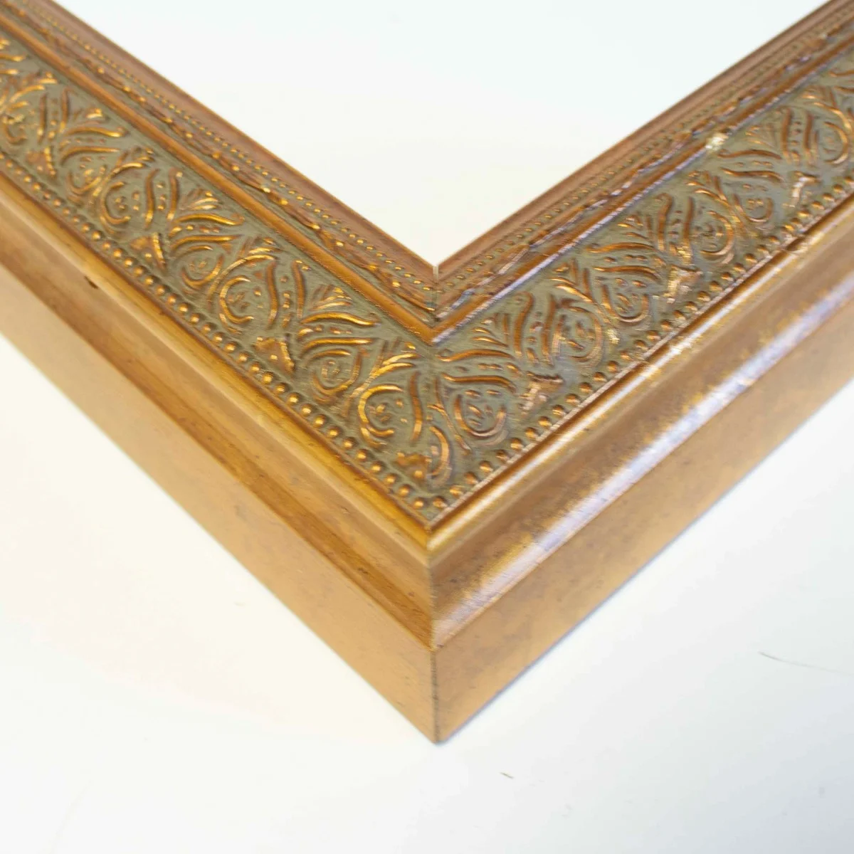 14x18 Frame Gold Solid Wood Shadow Box Width 1.5 Inches | Interior Frame Depth 2 3/8 Inches | Oran