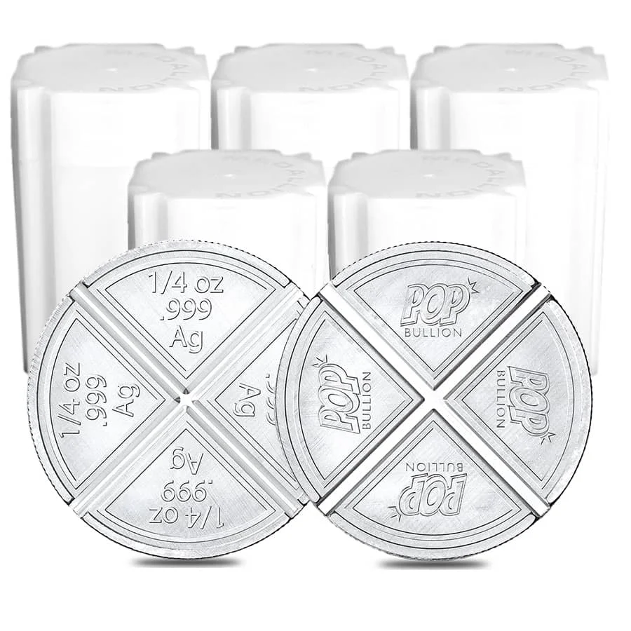 Lot of 100 - 1 oz Pop Bullion Divisible Silver Round .999 Fine