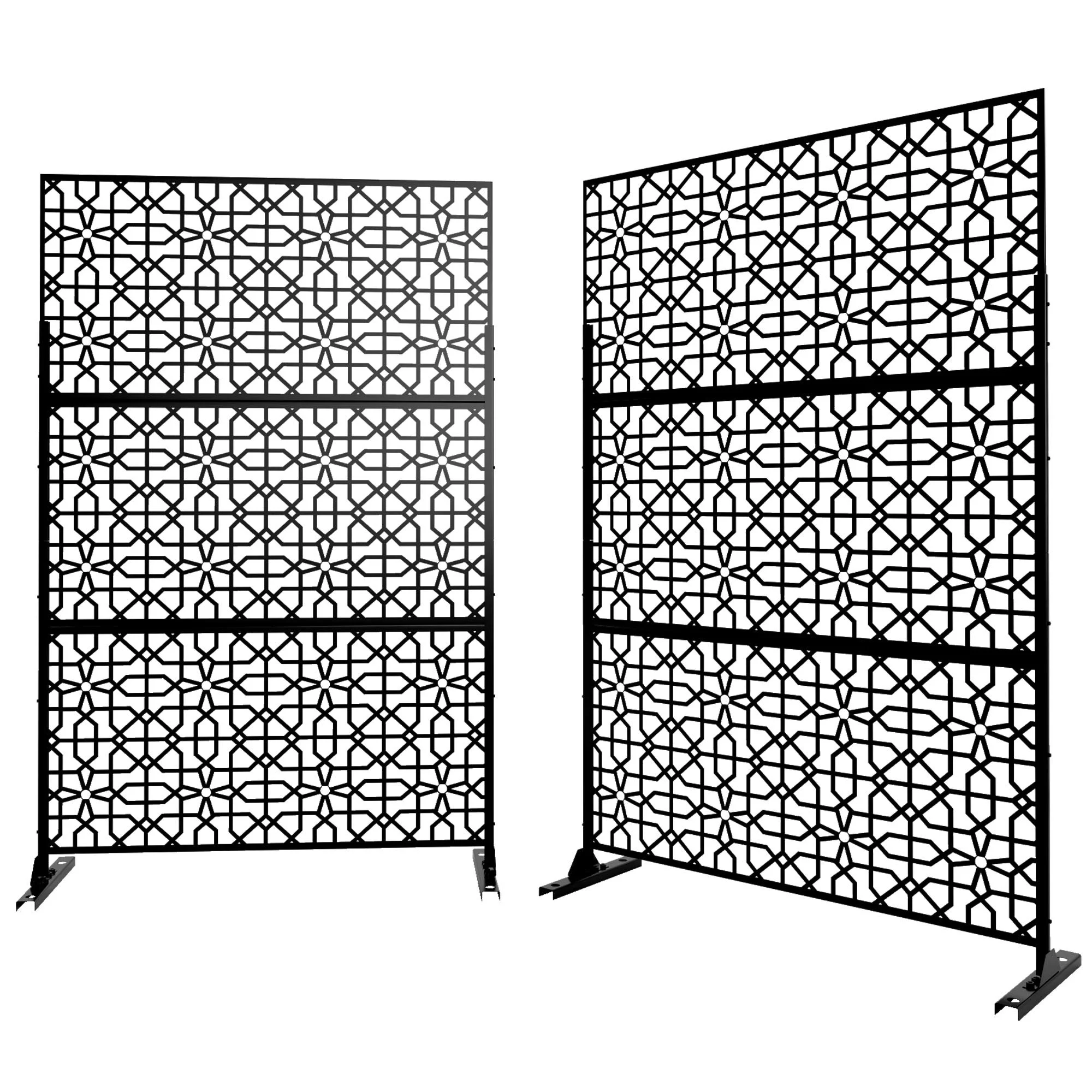 6.5 ft. H x 4 ft. W Laser Cut Metal Privacy Screen