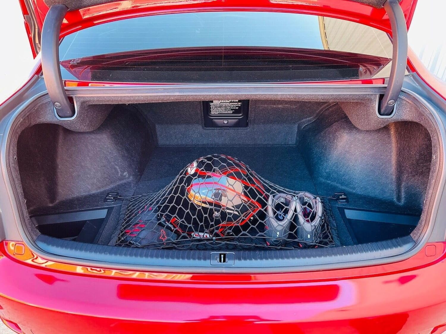 EACCESSORIES EA Trunk Organizer Cargo Net for LEXUS IS250 300 350 2006-2023 – Floor Style Cargo Net for Sedan – Premium Mesh Car Trunk Organizer Vehicle Carrier Storage – Compatible with IS250 300 350