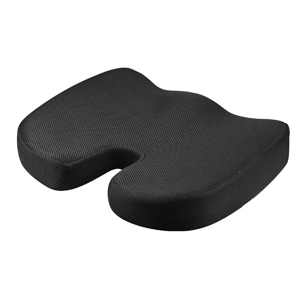 Hidetex Gel Memory Foam Seat Cushion - Orthopedic Coccyx Sciatica Tailbone and Lower Back Pain Relief - Car Driving - Office Chair - Wheelchair Comfort Support Seat Cushion for Four Seasons