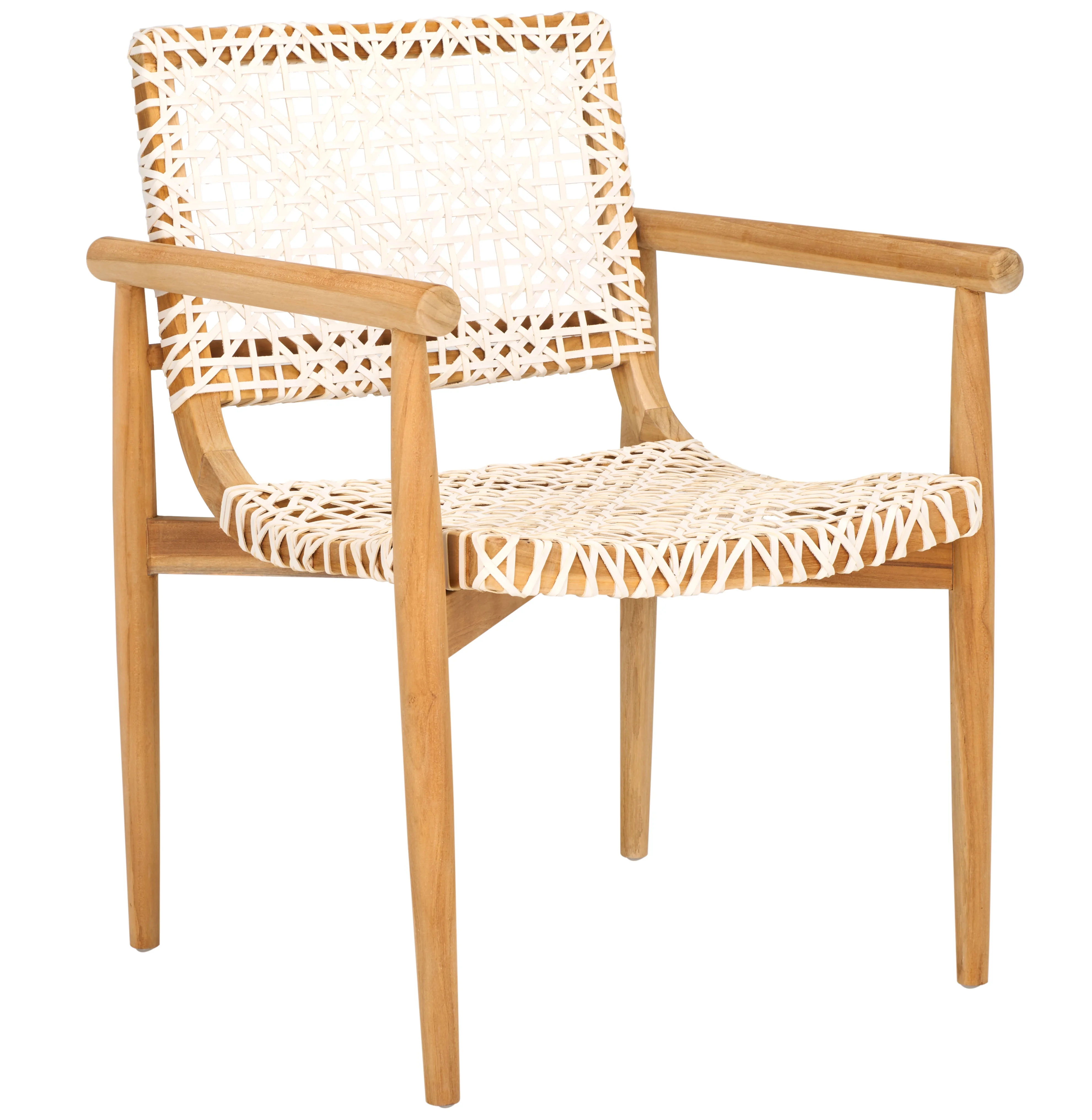 SAFAVIEH Sianna Accent Chairs, Natural/White (22.8 in. W x 23.4 in. D x 32.9 in. H)