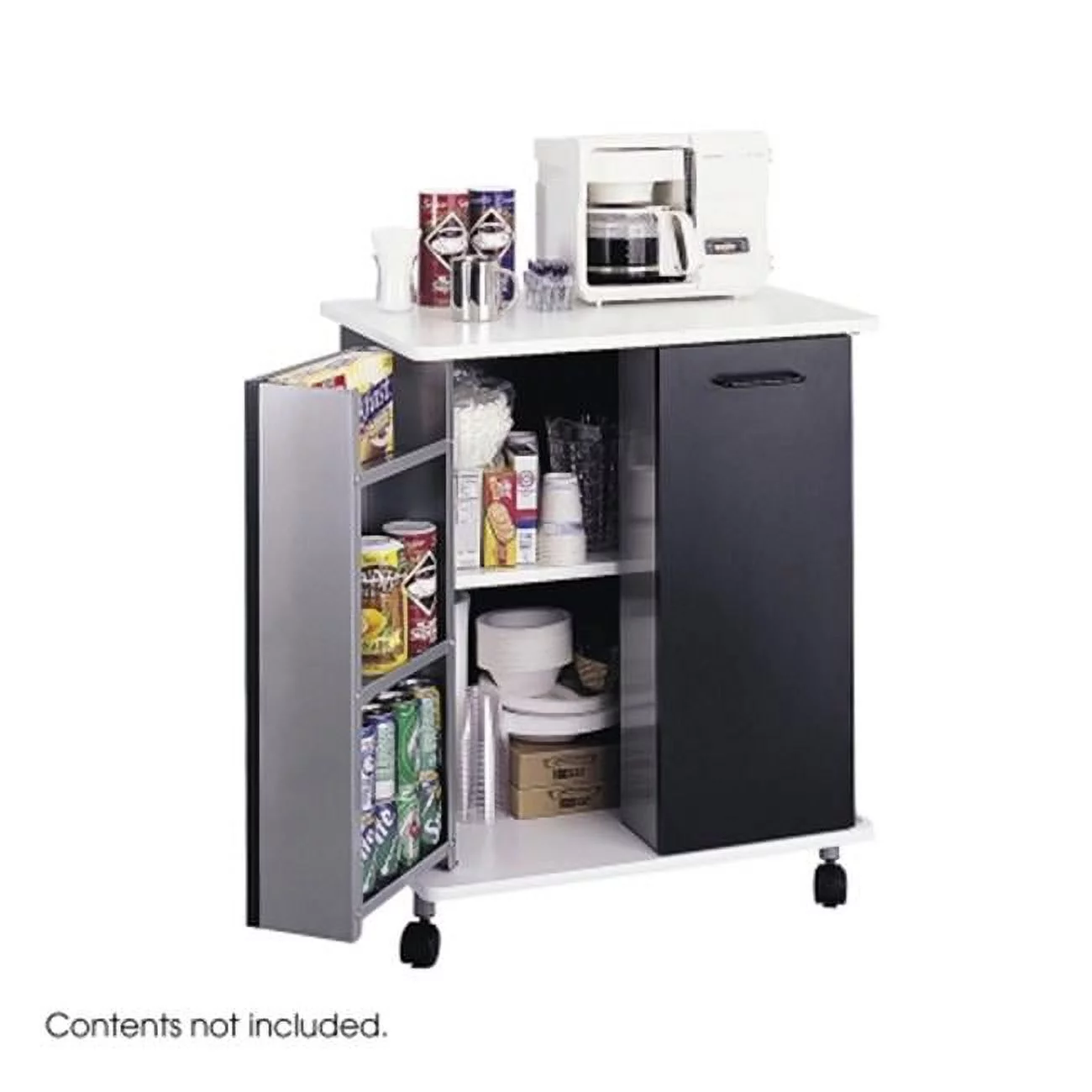 Safco  Refreshment Stand - Black