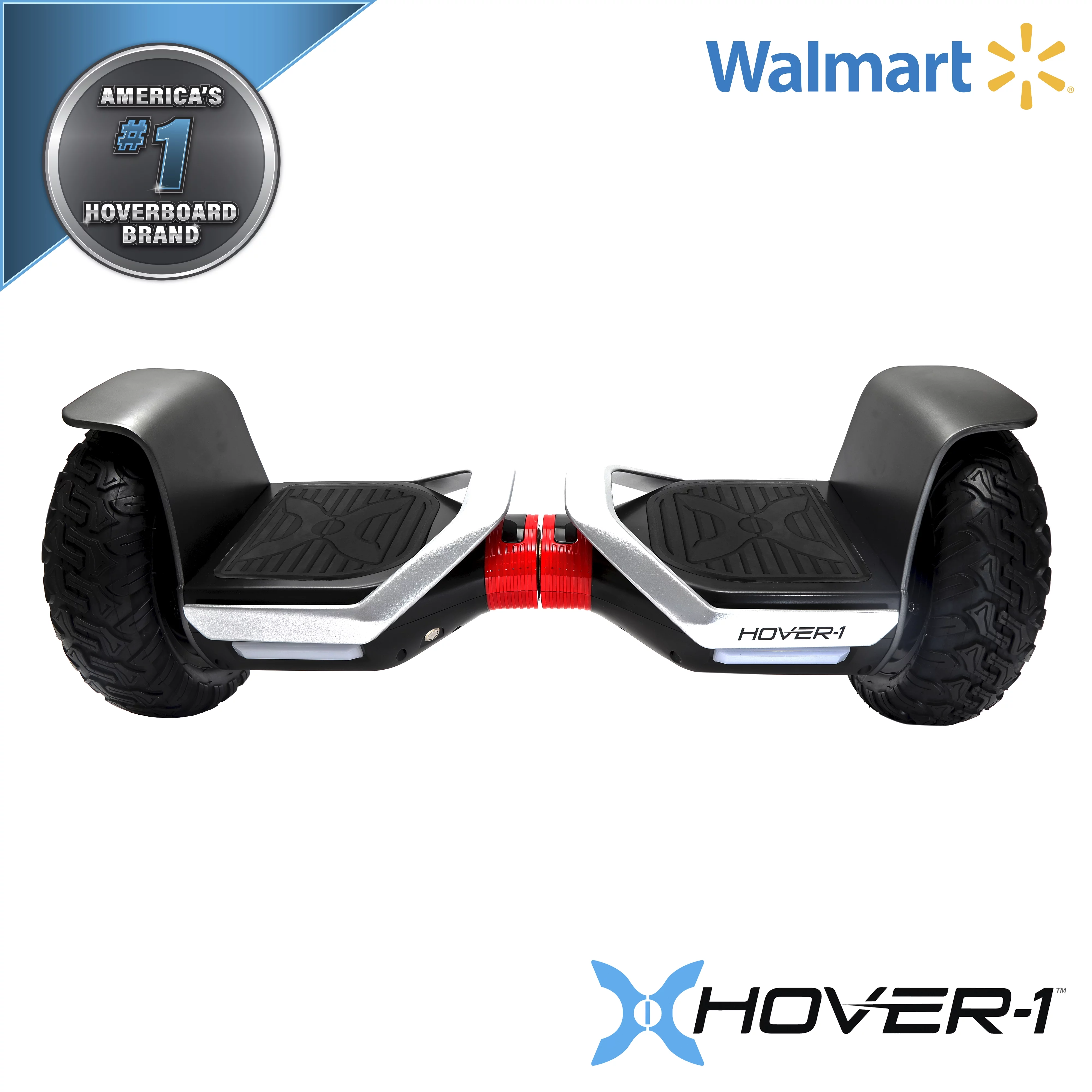 Hover-1 Beast UL Certified Electric Hoverboard w/ 10 in Off-Road Wheels, LED Lights, Bluetooth Speaker, and App Enabled